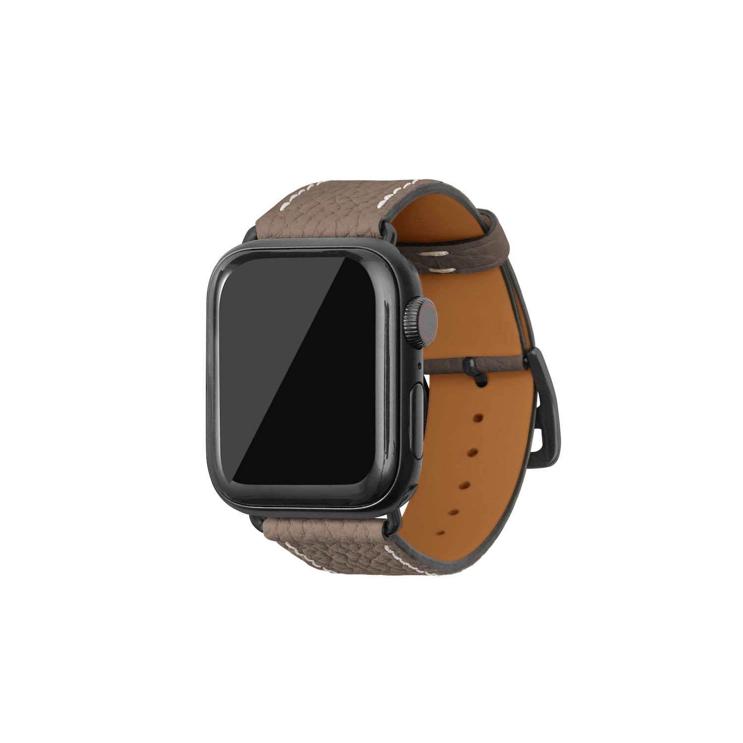 Apple Watch 가죽 밴드【38 mm/40 mm/41 mm, M/L 사이즈】 (어댑터：블랙)