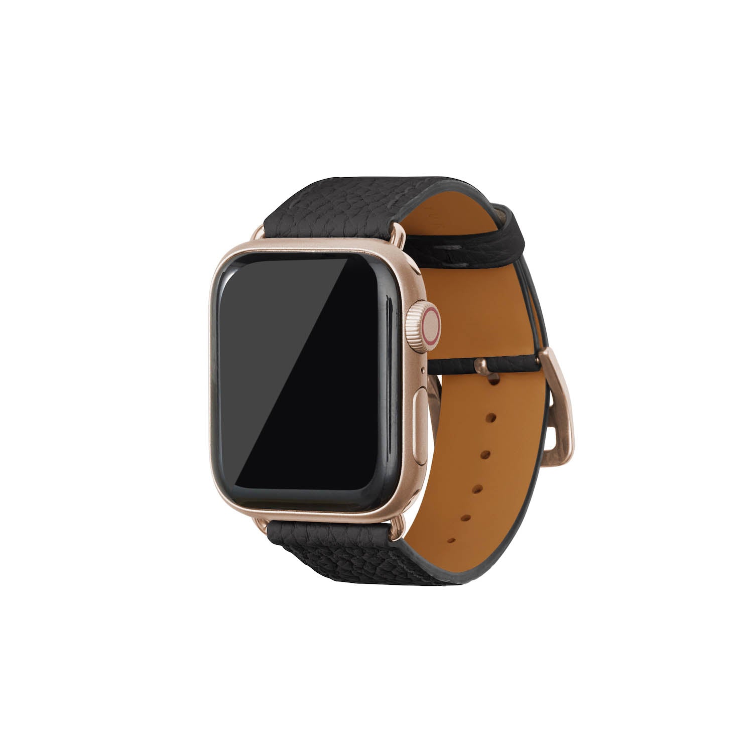 Apple Watch Leather Band [38mm/40mm/41mm, M/L Size] (Adapter: Gold)