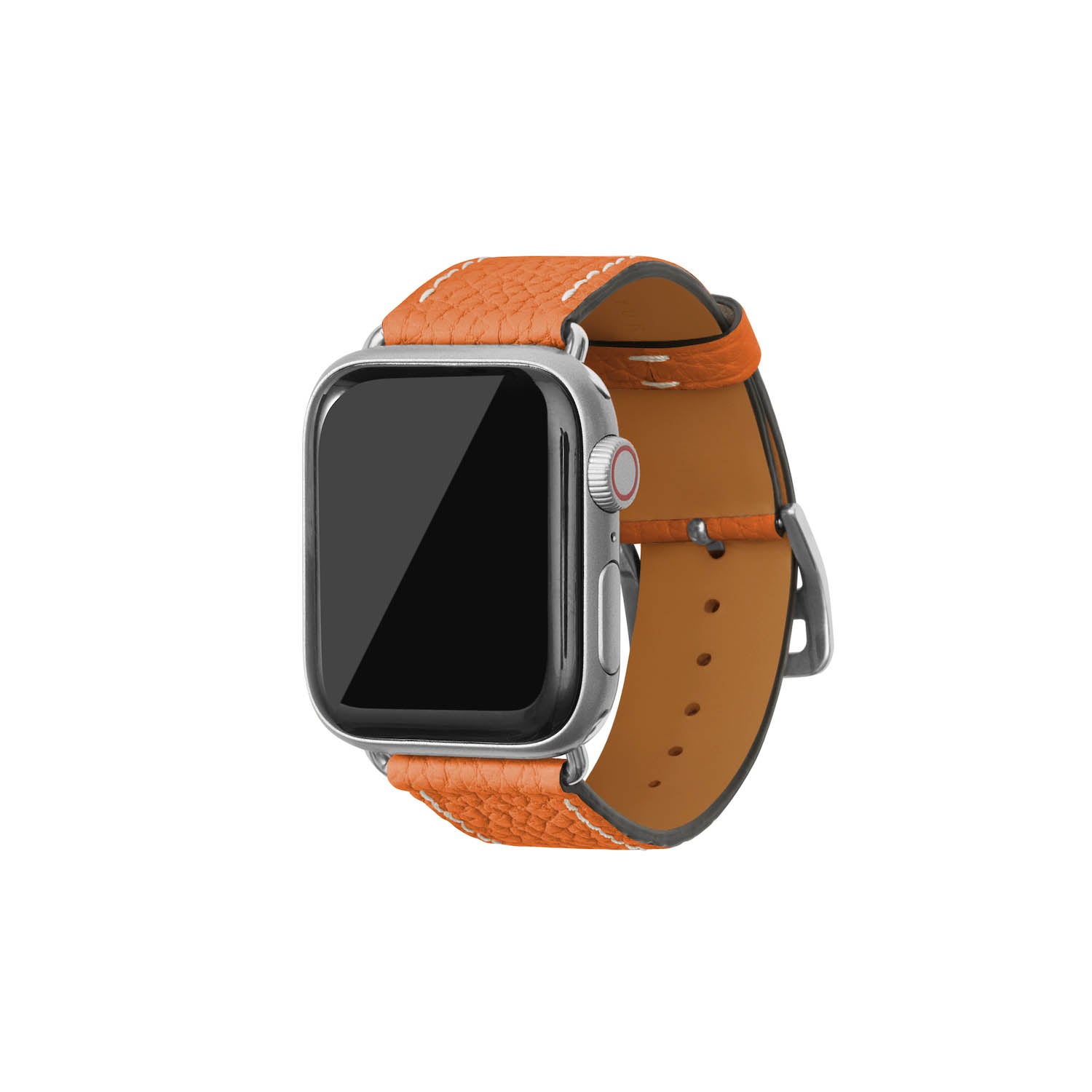 สายหนัง Apple Watch [38 มม./40 มม./41 มม. ขนาด M/L] (อะแดปเตอร์: สีเงิน)