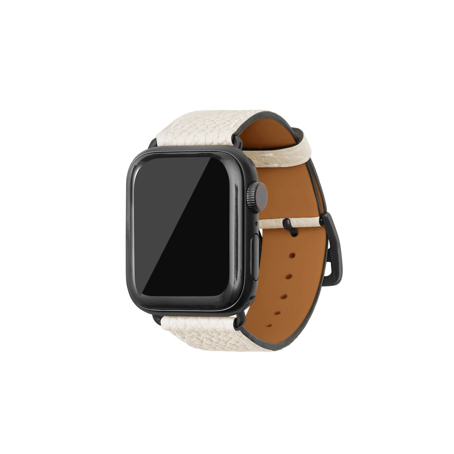 Apple Watch Leather Band [38mm/40mm/41mm, S/M Size] (Adapter: Black)