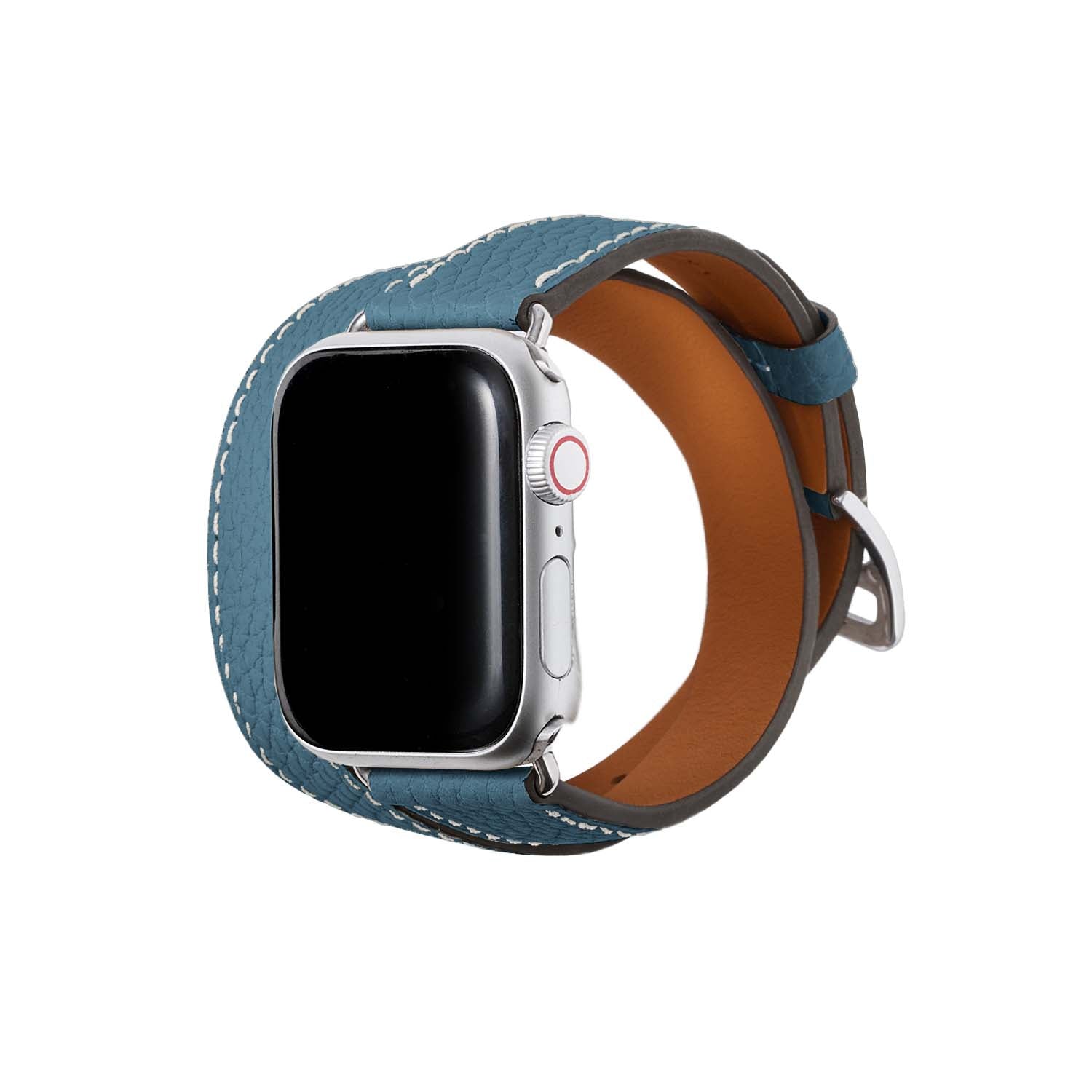 ダブルトゥール  Apple Watch レザーバンド シュリンクレザー【38mm/40mm/41mm】 (アダプター：シルバー)