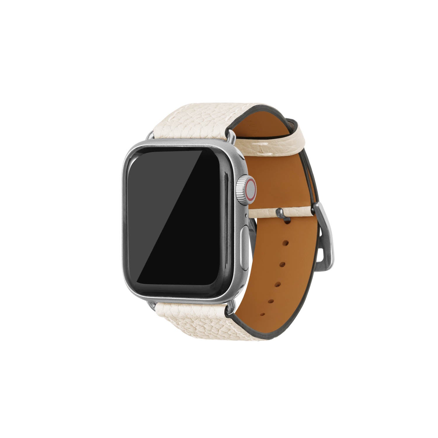 Apple Watch Leather Band [38mm/40mm/41mm, S/M Size] (Adapter: Silver)