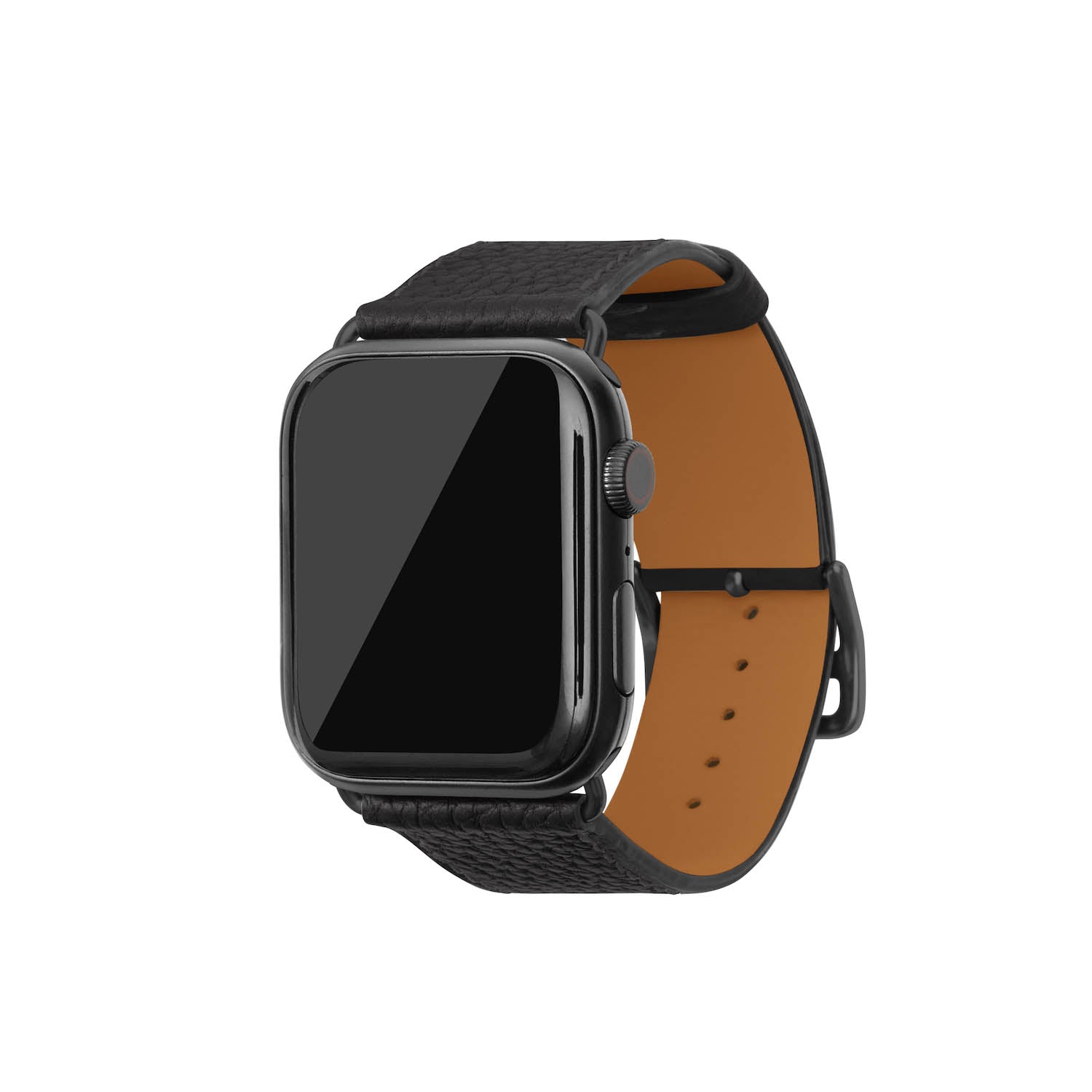 สายหนัง Apple Watch [42 มม./44 มม./45 มม./49 มม. ขนาด M/L] (อะแดปเตอร์: สีดำ)