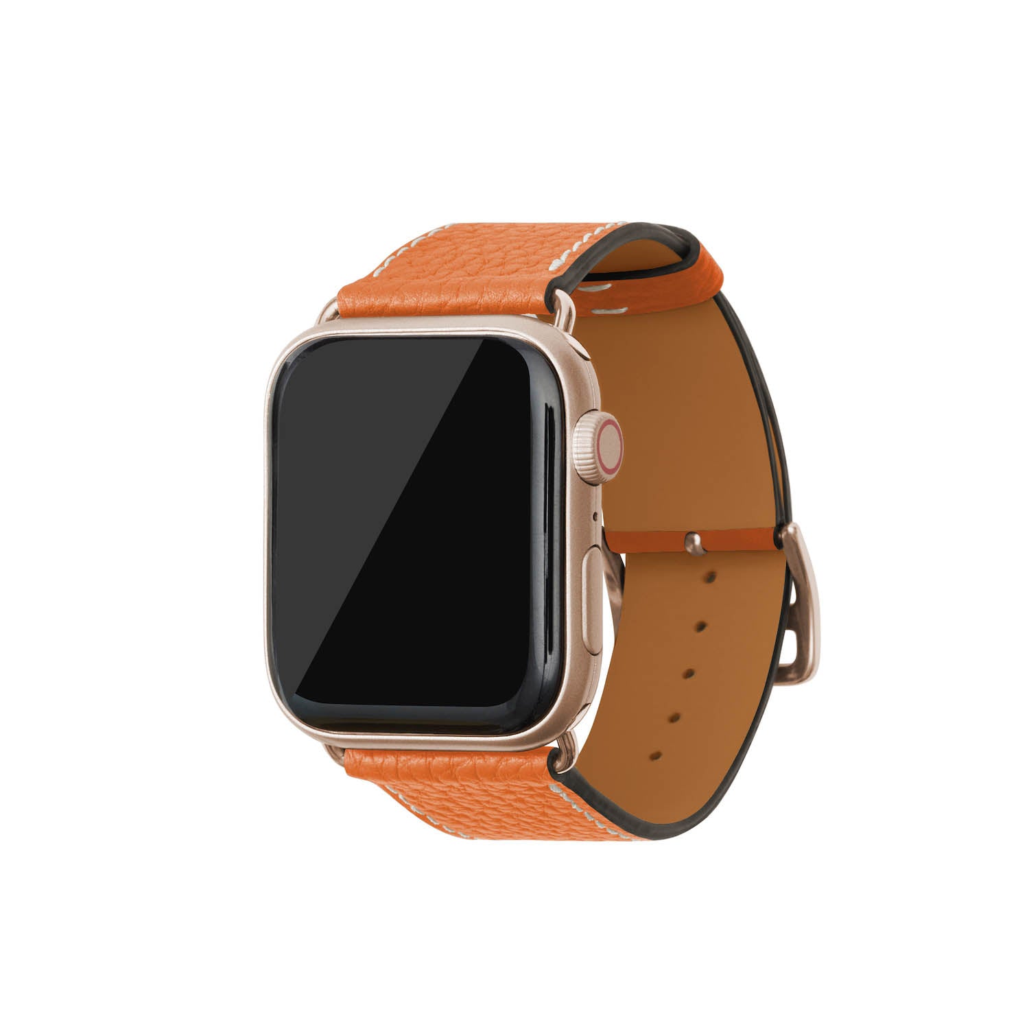 สายหนัง Apple Watch [42 มม./44 มม./45 มม./49 มม. ขนาด M/L] (อะแดปเตอร์: สีทอง)