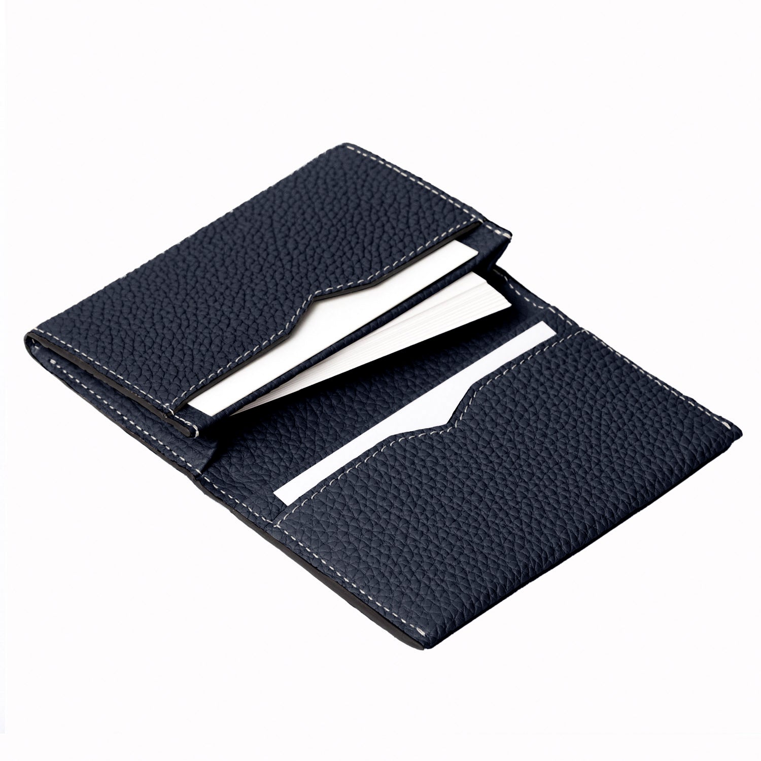極美品✨ボナベンチュラ　ビジネス　カードケース　シュリンクレザー　シボ革　黒 BONAVENTURA(ボナベンチュラ)｜【UNISEX】ビジネスカードケース