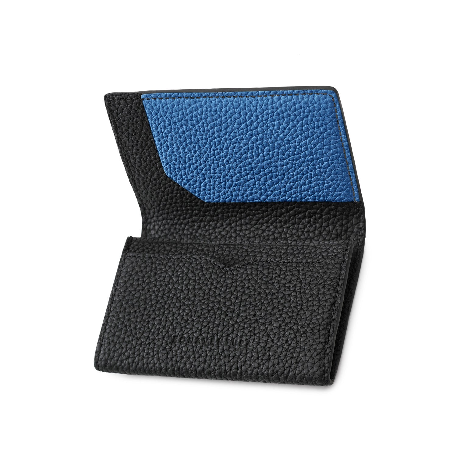 SAVOIA × BONAVENTURA Business card case with sleeve in shrink leather
