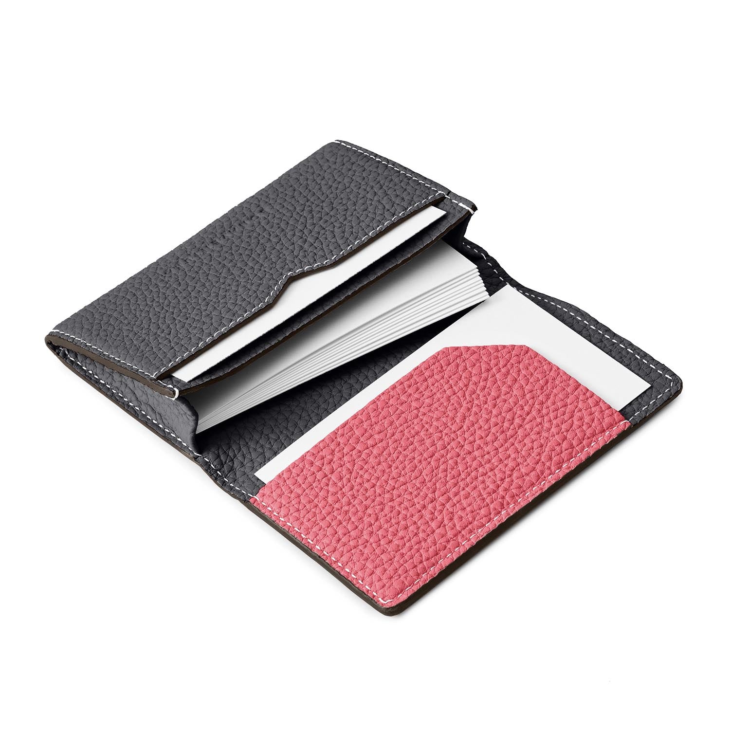 スリーブ付き ビジネスカードケース シュリンクレザー