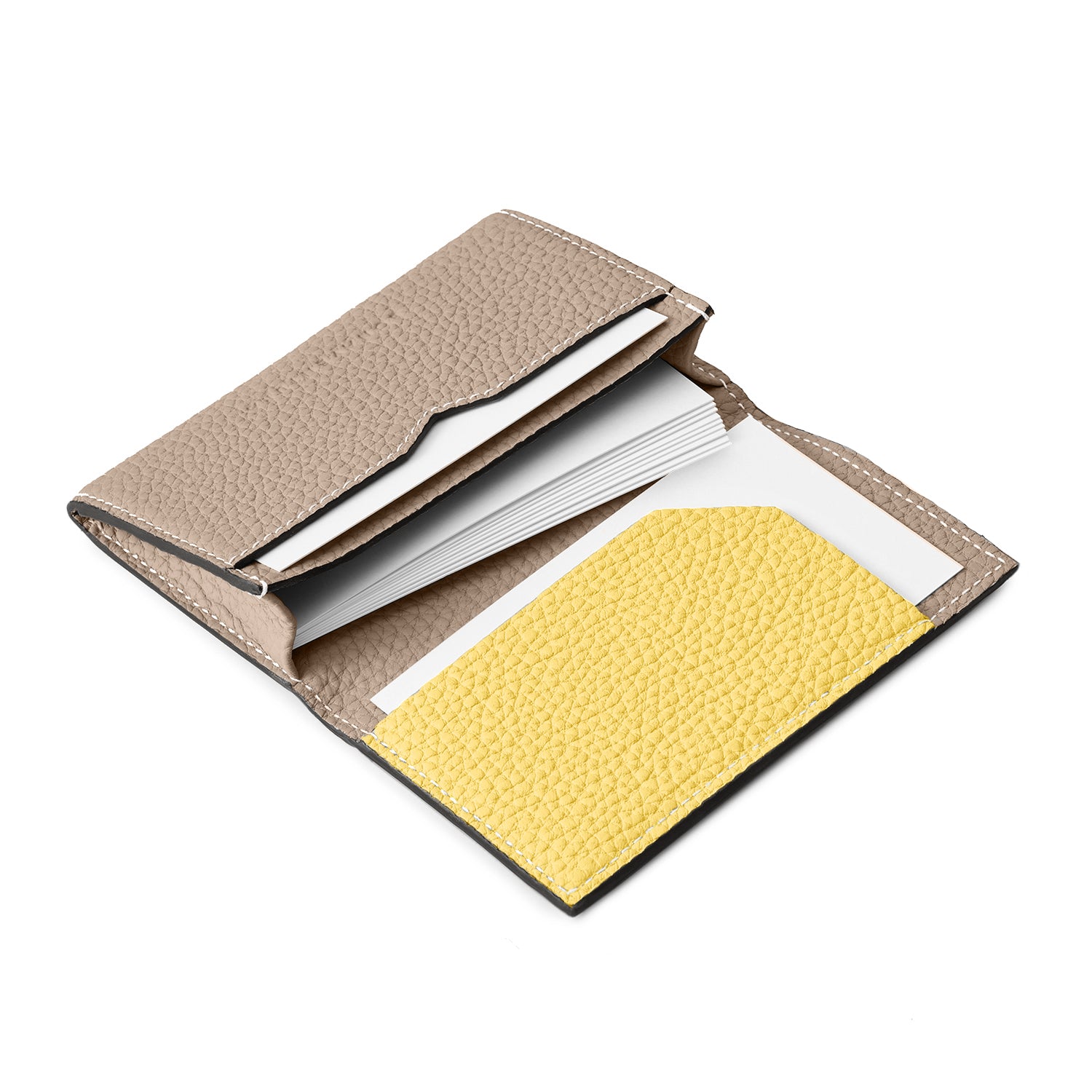 スリーブ付き ビジネスカードケース シュリンクレザー