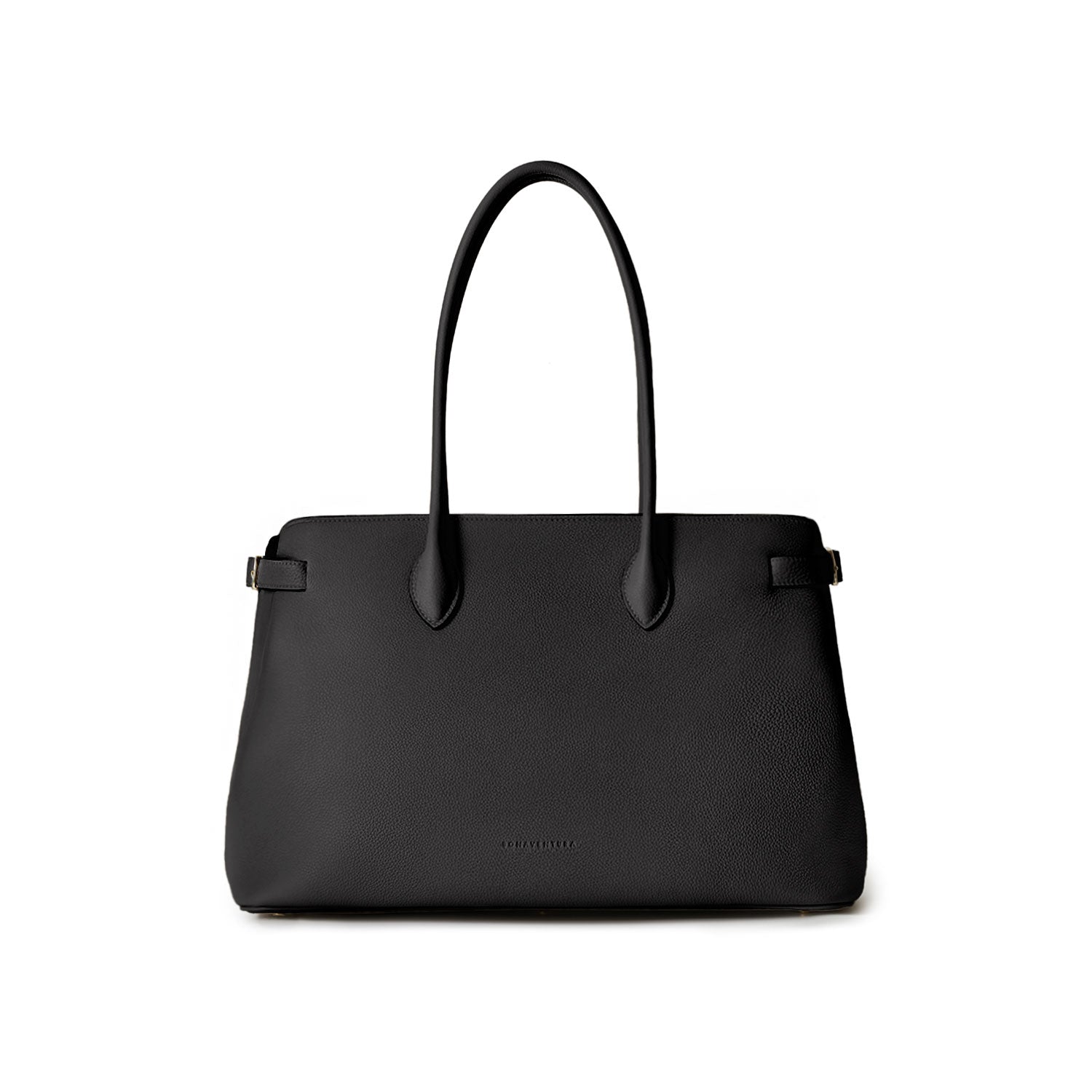 Clea Shrunken Leather Tote Bag