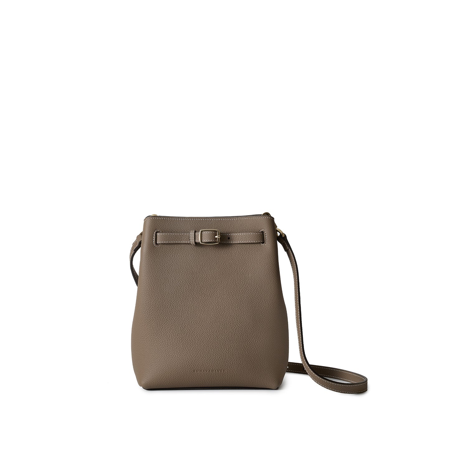 Clea Shrunken Leather Shoulder Bag