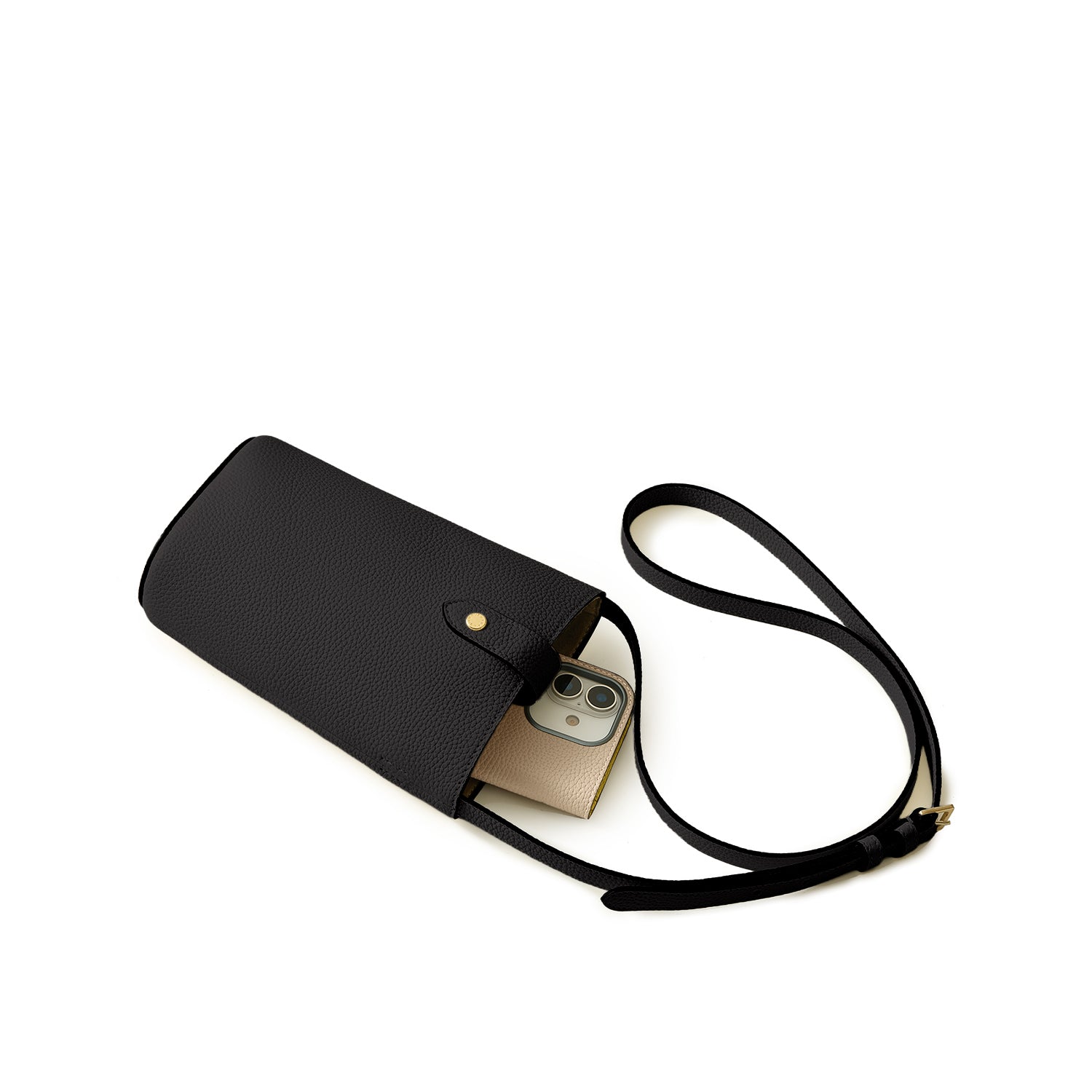 ■極美品■ BONAVENTURA ボナベンチュラ ライリー レザー スマホショルダー クロスボディ レディース グレー系 FD7470 fi9369_1.jpg