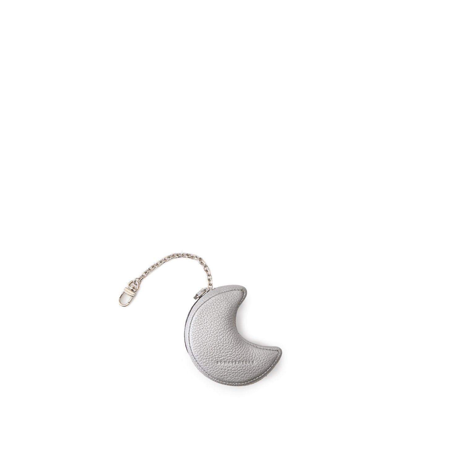 ミニポーチ チェーン付き シュリンクレザー (ムーン)