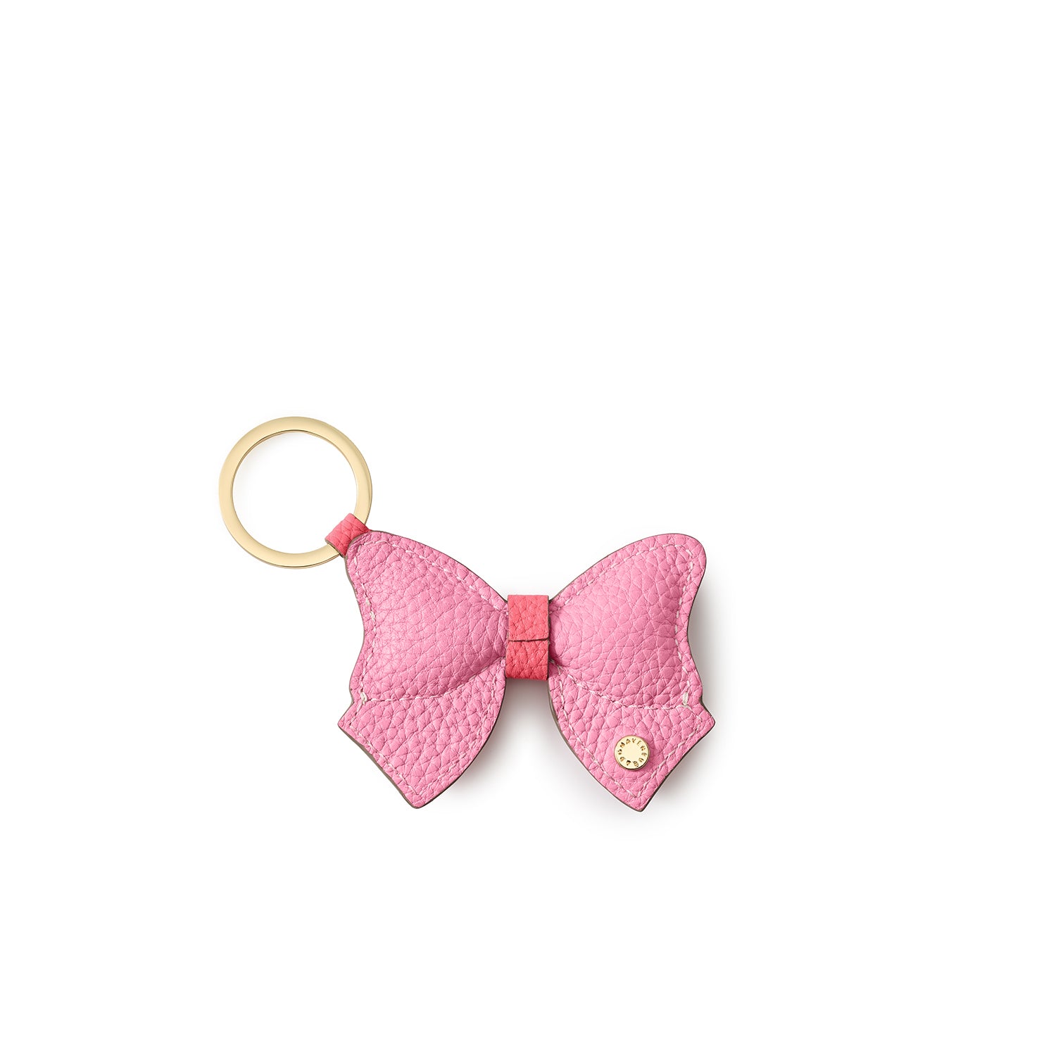 ピンクリボンチャーム フリンジ付き 約10cm キーリング チャーム (リボン)