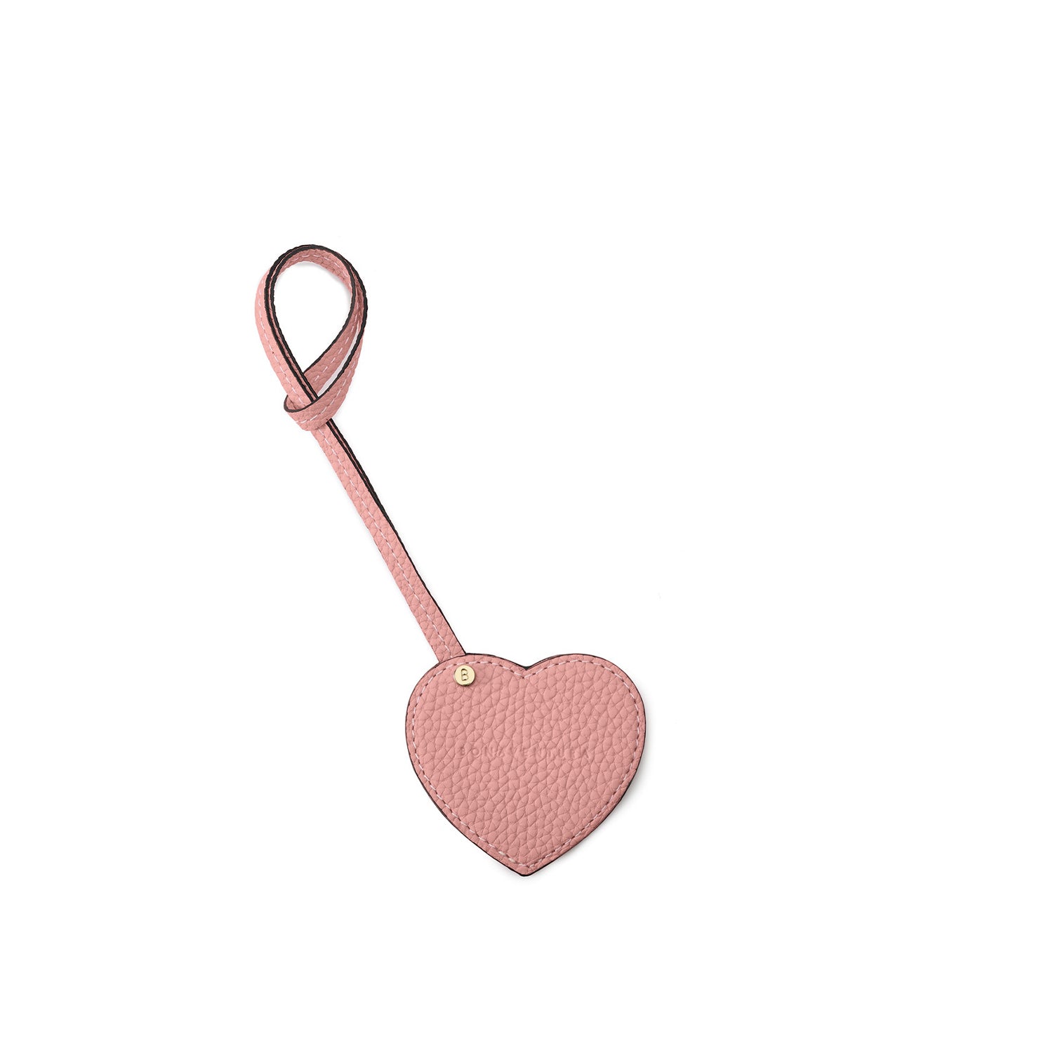 Heart Compact Mirror Shrink Leather
