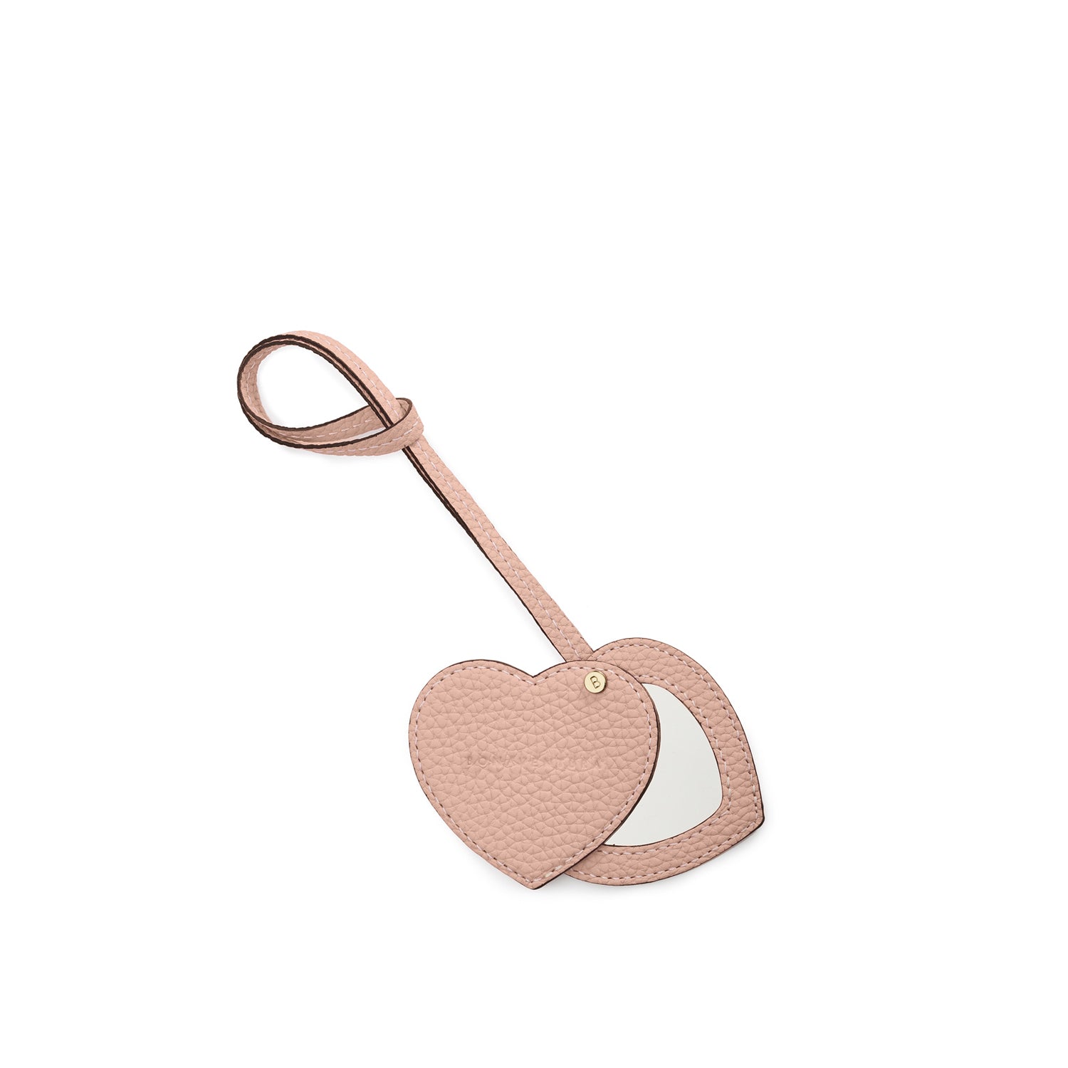 ハート コンパクトミラー シュリンクレザー