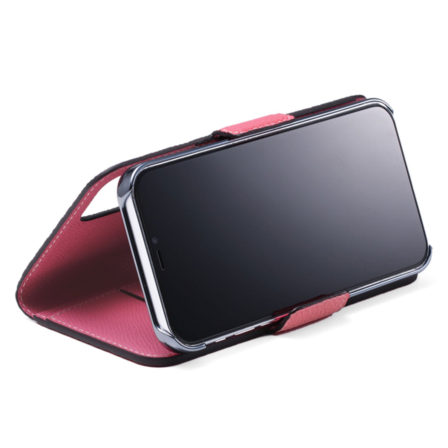 iPhone 15) スタンドダイアリーケース シュリンクレザー