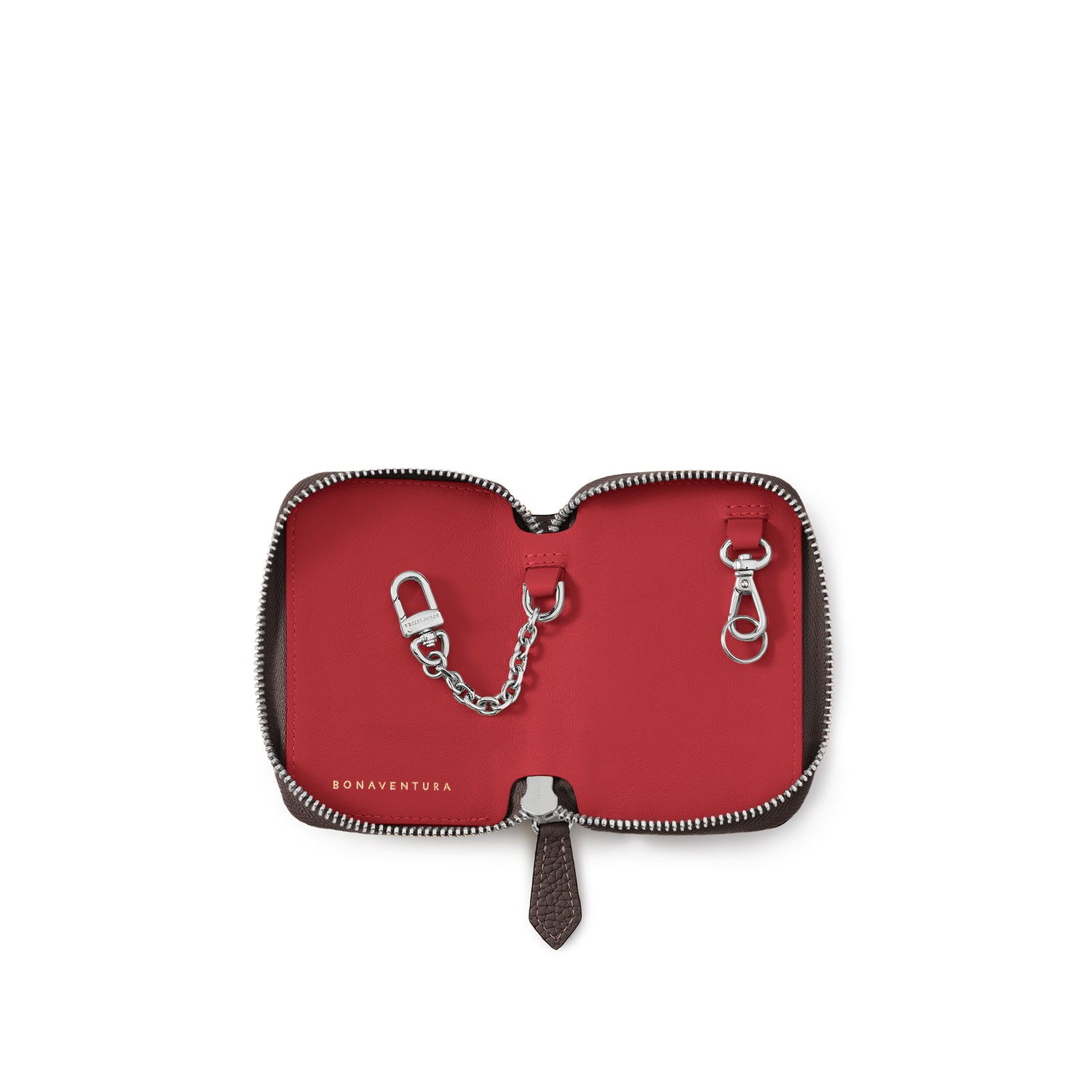 ラウンドジップ スマートキーケース シュリンクレザー