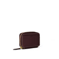 Round Zip Smart Key Case Shrink Leather