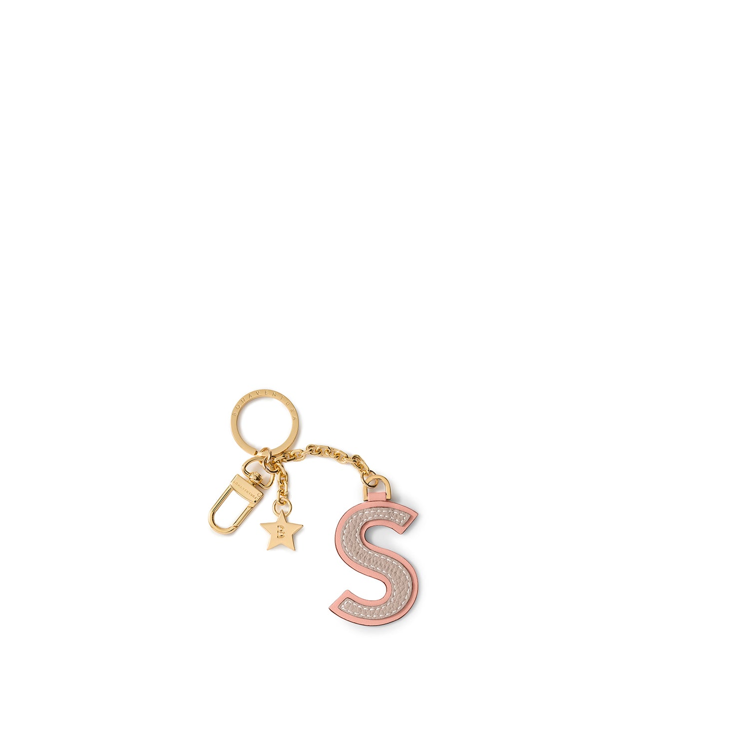 イニシャルチャーム キーホルダー -S
