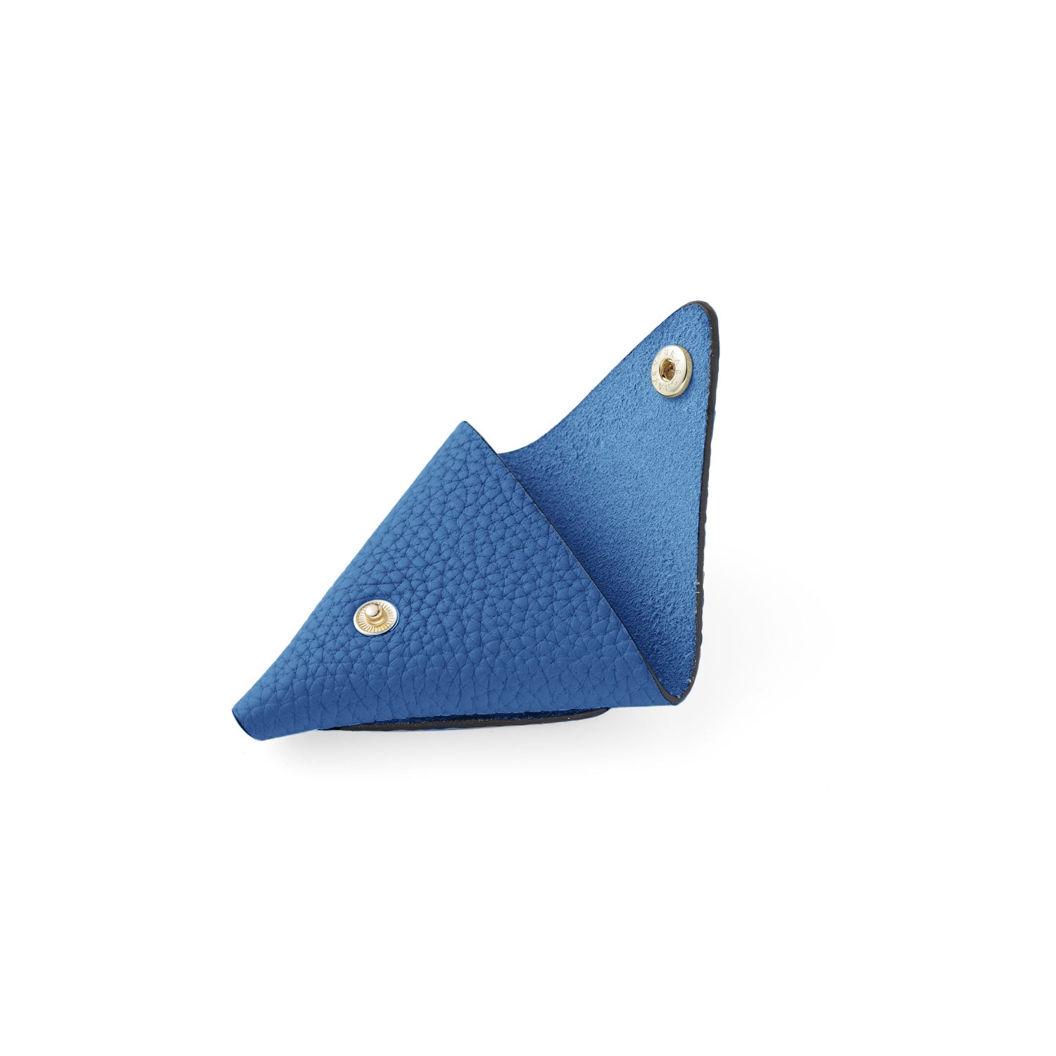 SAVOIA × BONAVENTURA Triangle Coin Case in Shrink Leather