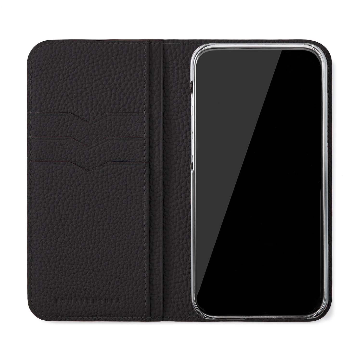[Ginza store exclusive] (iPhone 15 Pro) Diary case embossed crocodile leather