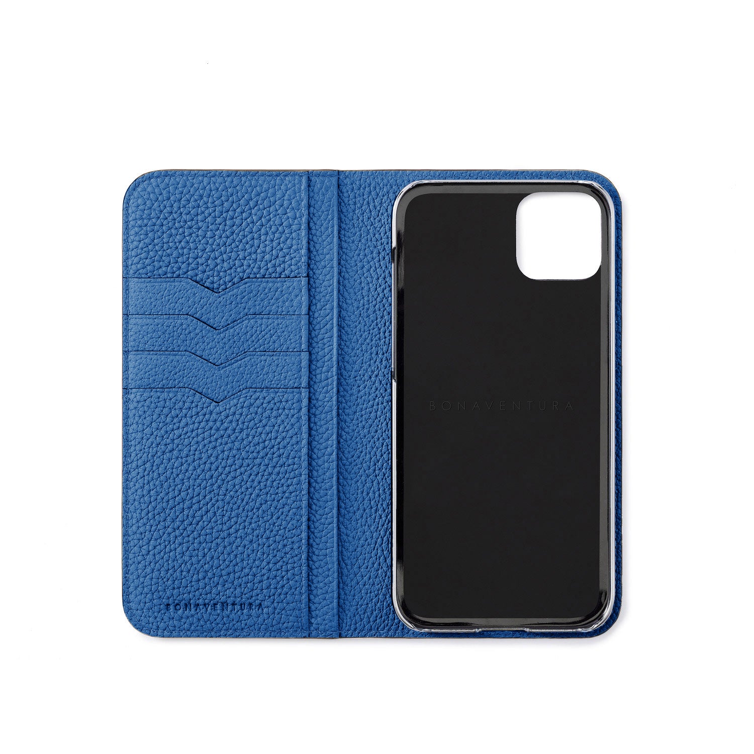SAVOIA × BONAVENTURA (iPhone 15 Plus) Diary Case Shrink Leather