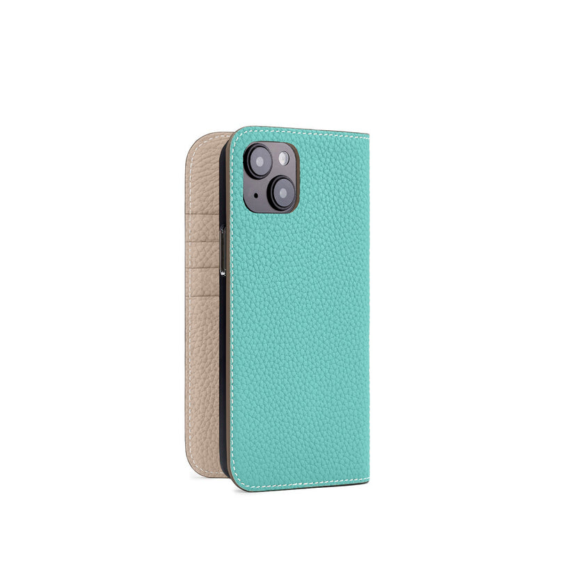 【オンライン限定】 (iPhone 15 Plus) ダイアリーケース シュリンクレザー