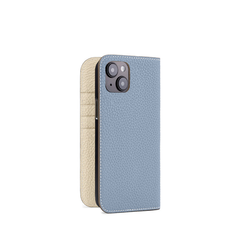 【オンライン限定】 (iPhone 15 Plus) ダイアリーケース シュリンクレザー