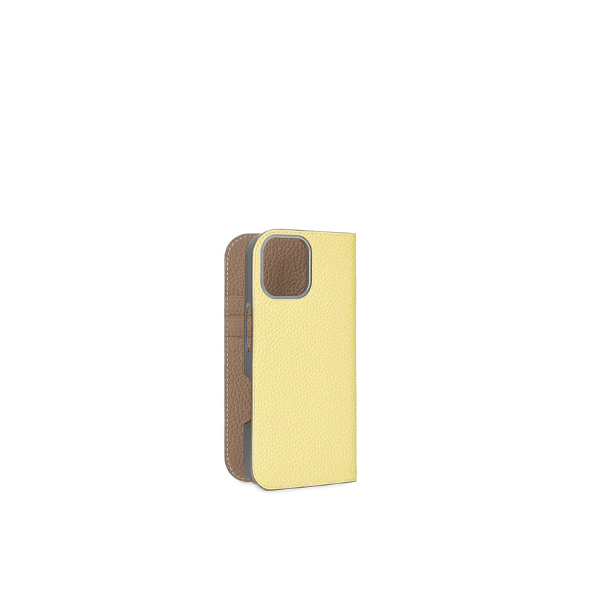 (iPhone 16) Diary Case Shrink Leather