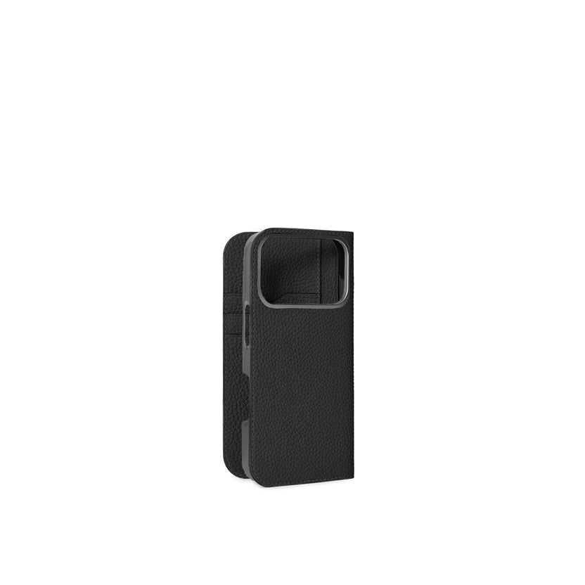 (iPhone 18 Pro) ダイアリーケース シュリンクレザー