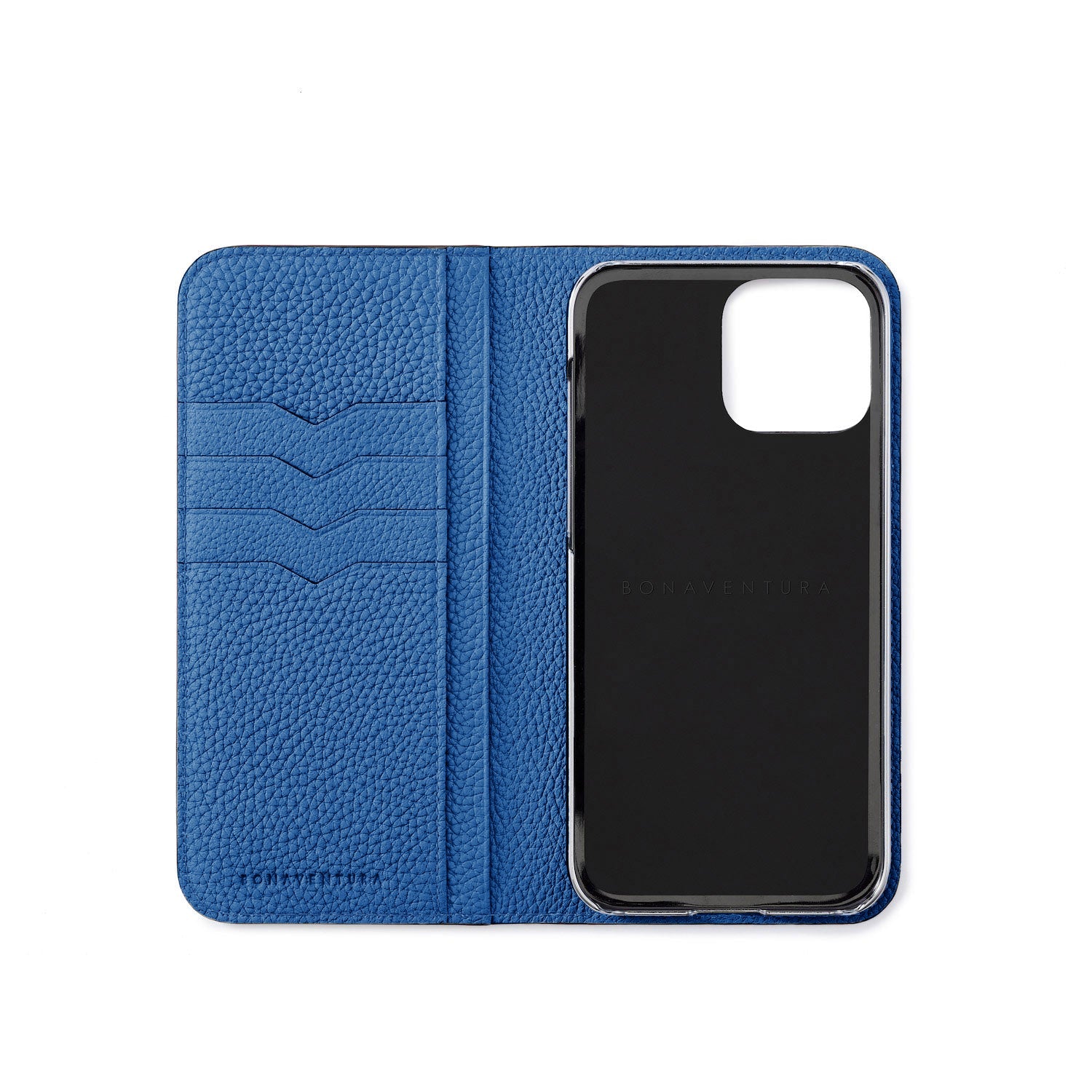 BONAVENTURA 手帳型 iPhoneケース 青 iPhone 18 Pro Max) Diary Case Shrink Leather – BONAVENTURA (ボナ