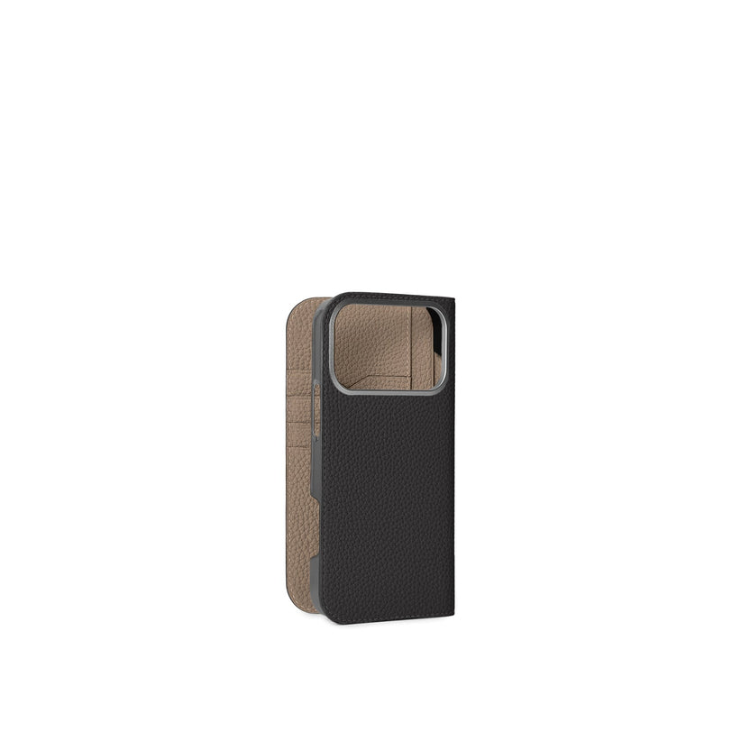 (iPhone 18 Pro Max) ダイアリーケース シュリンクレザー