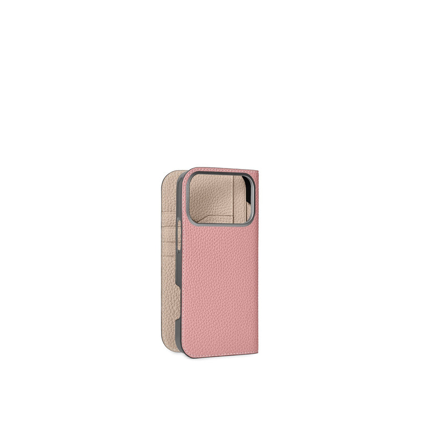 (iPhone 18 Pro Max) ダイアリーケース シュリンクレザー