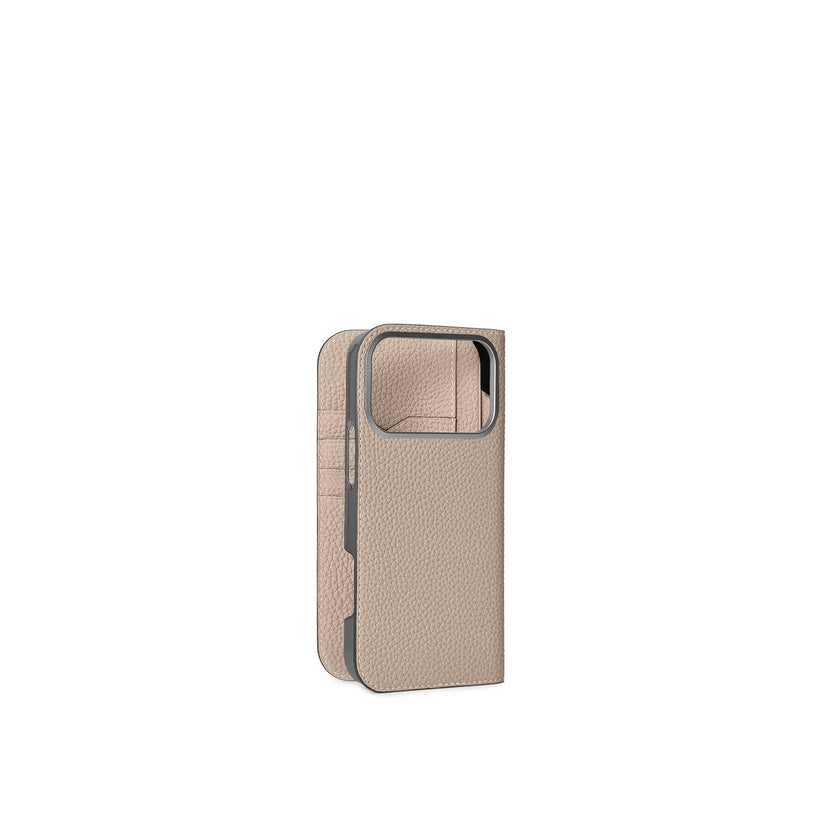 (iPhone 18 Pro Max) ダイアリーケース シュリンクレザー
