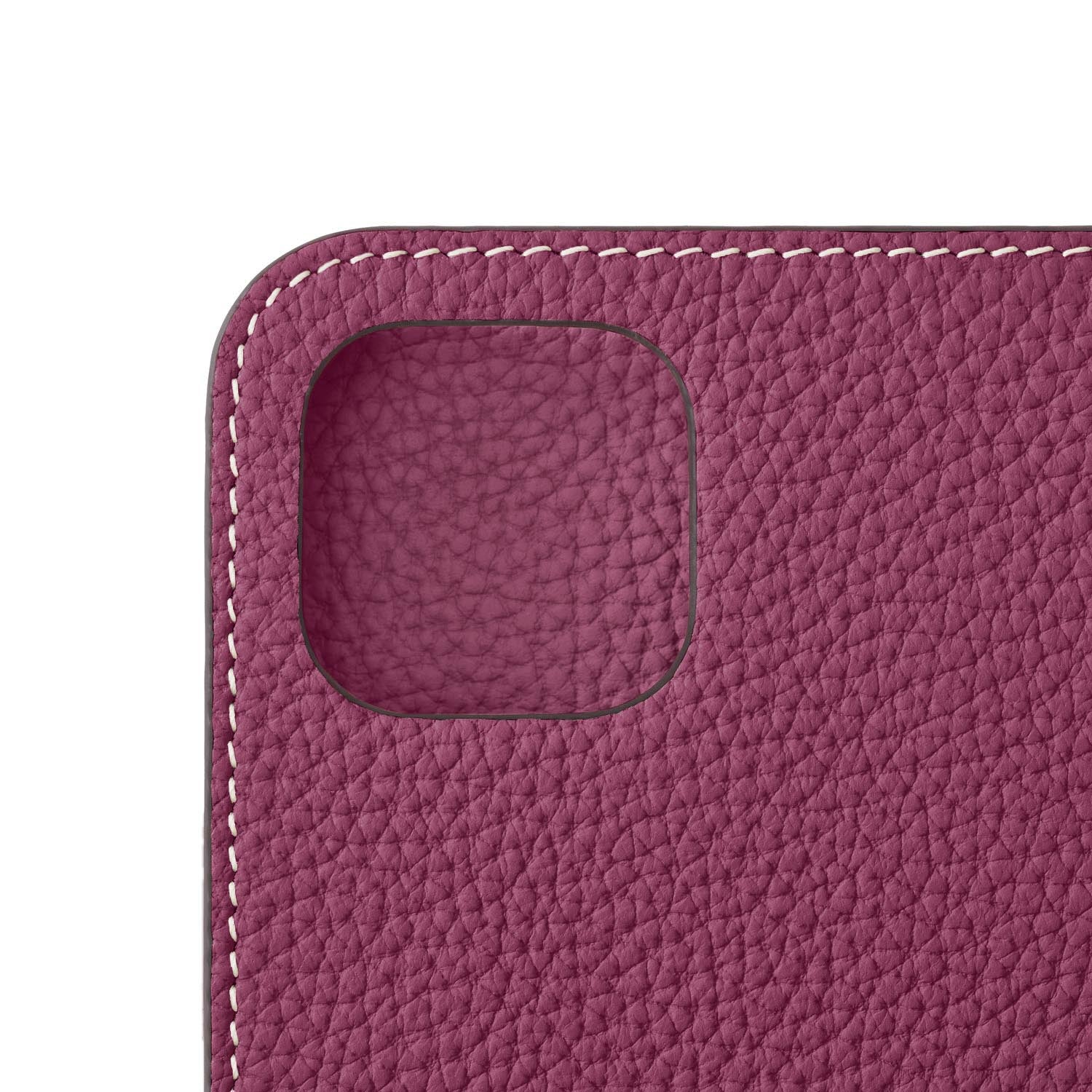 (iPhone 15) Diary Case Shrink Leather
