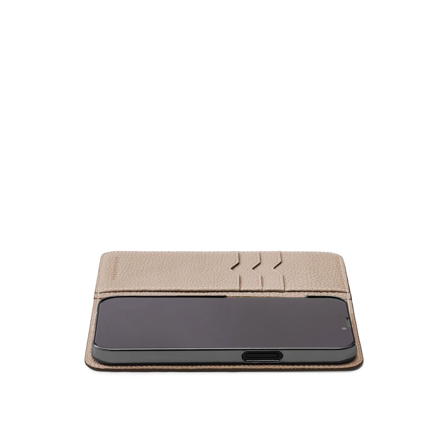 iPhone 15 Pro) ダイアリーケース シュリンクレザー