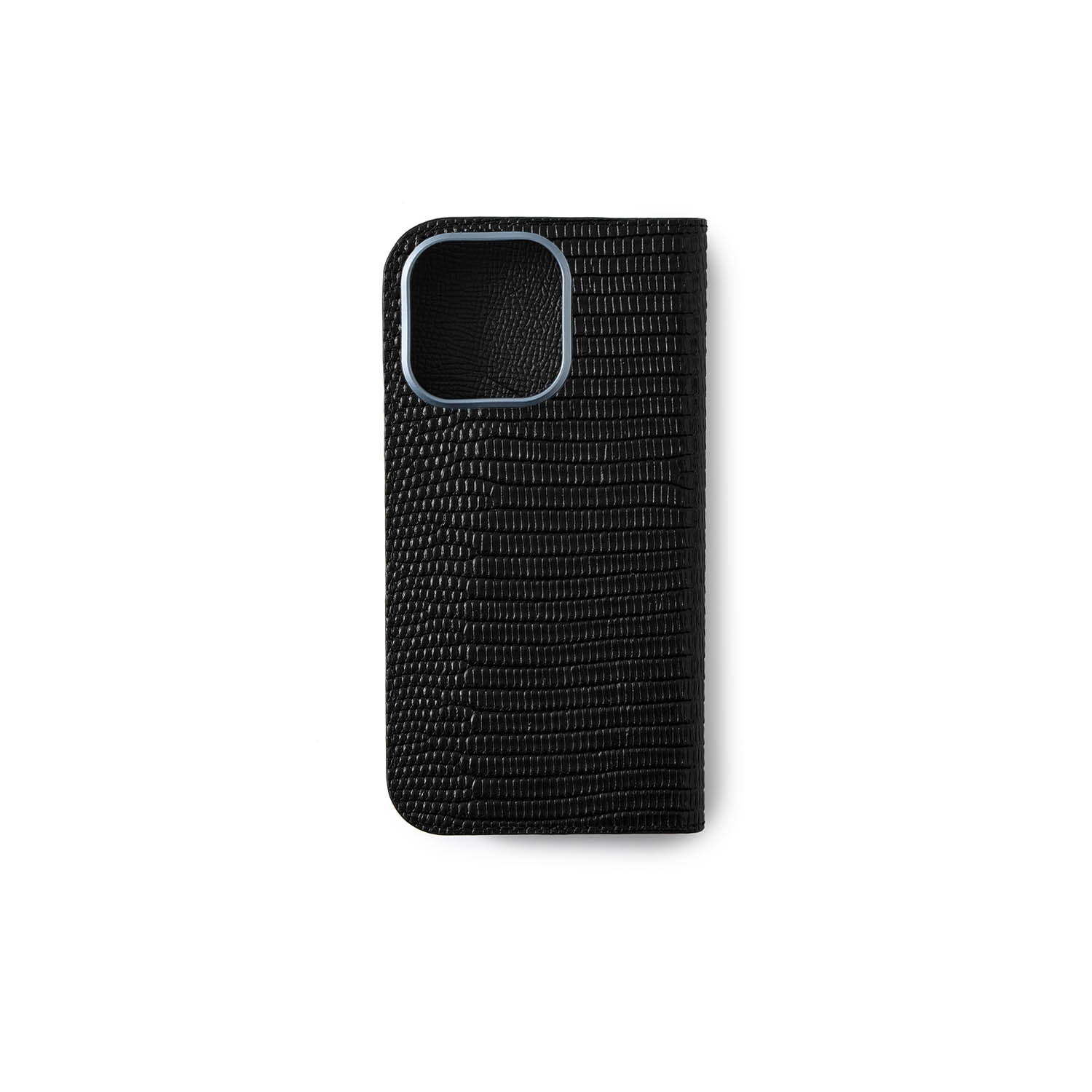 iPhone 15 Pro) ダイアリーケース リザードエンボスレザー