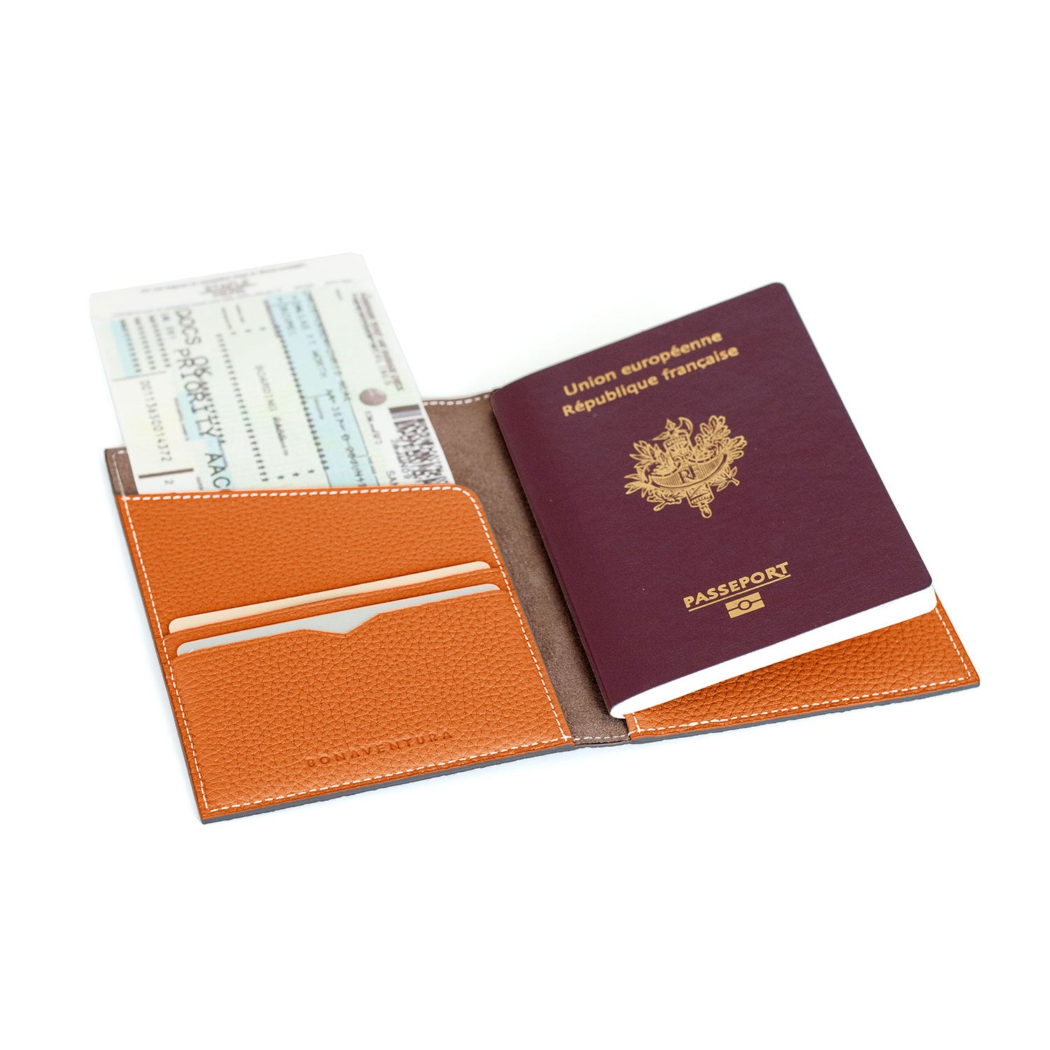 【美品】ボナベンチュラ パスポートケース シュリンクレザー エトープ bpat1-or_5.jpg?v=1758687249&