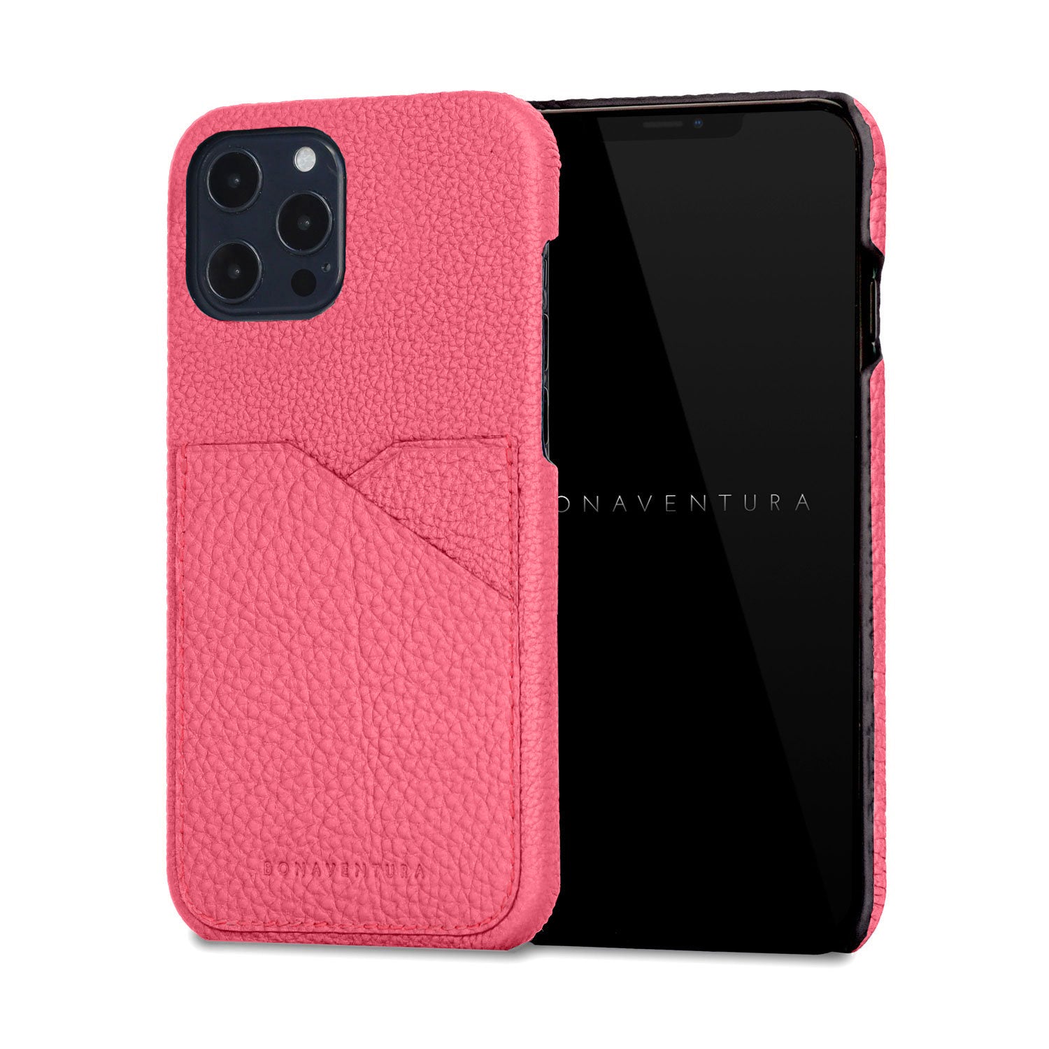 BONAVENTURA (ボナベンチュラ) iPhone12/12proケース iPhone 12 / 12 Pro) バックカバーケース シュリンクレザー