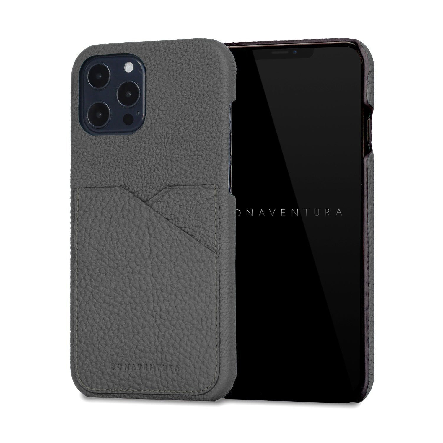 ayp　未使用級✴︎ボナベンチュラiphone12/12pro用スマホケース iPhone 12 / 12 Pro) バックカバーケース シュリンクレザー