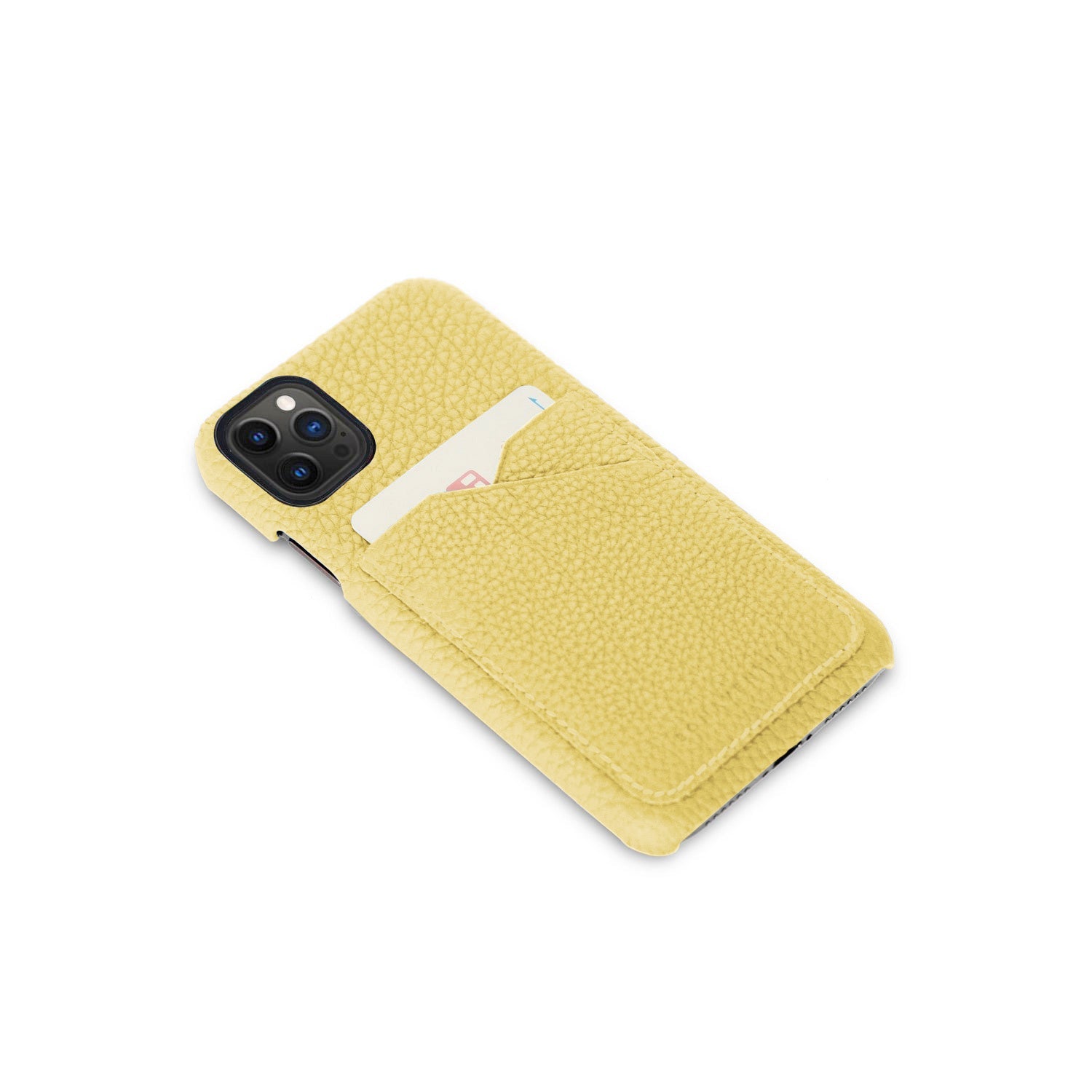 iPhone 12 / 12 Pro) バックカバーケース シュリンクレザー
