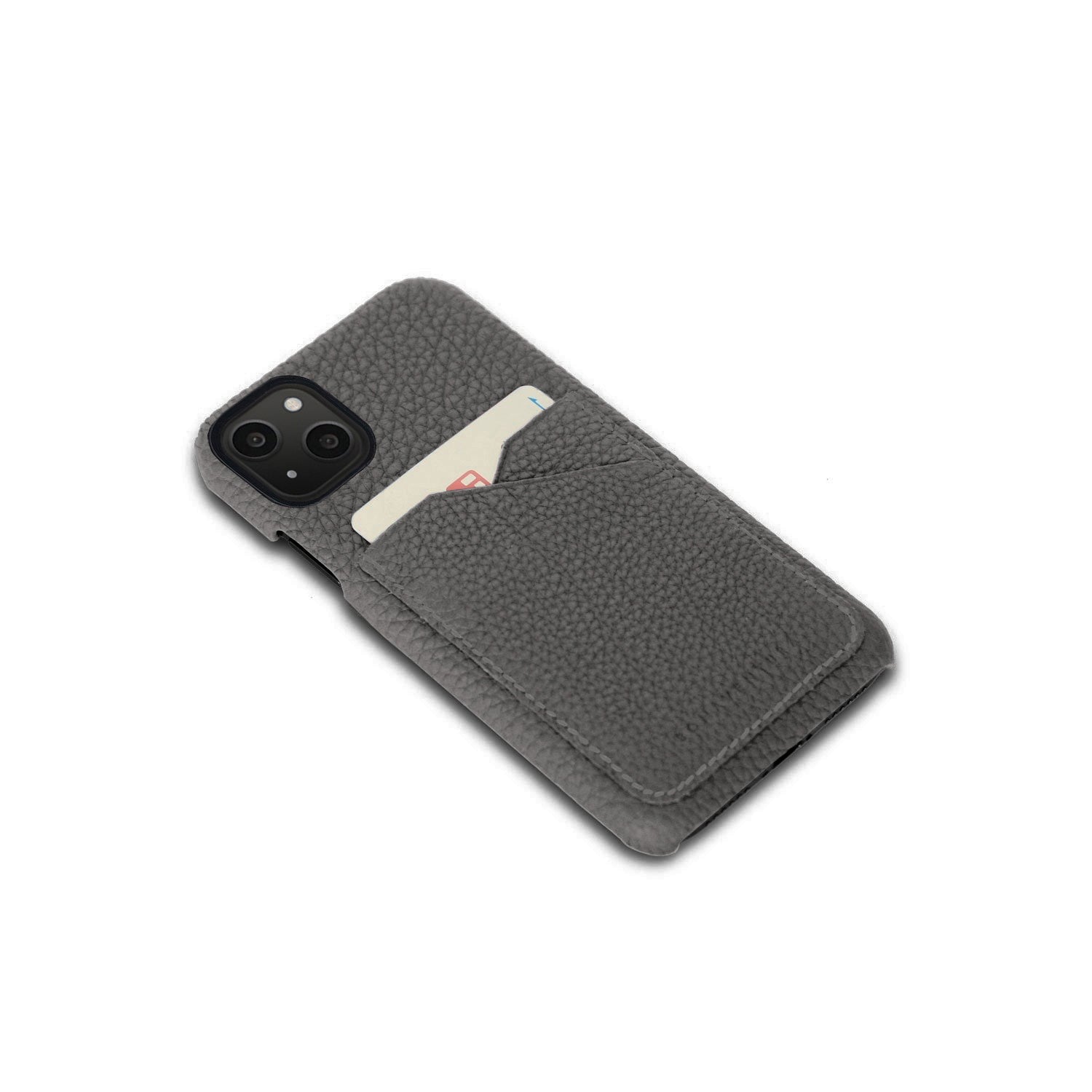 iPhone 13) バックカバーケース シュリンクレザー