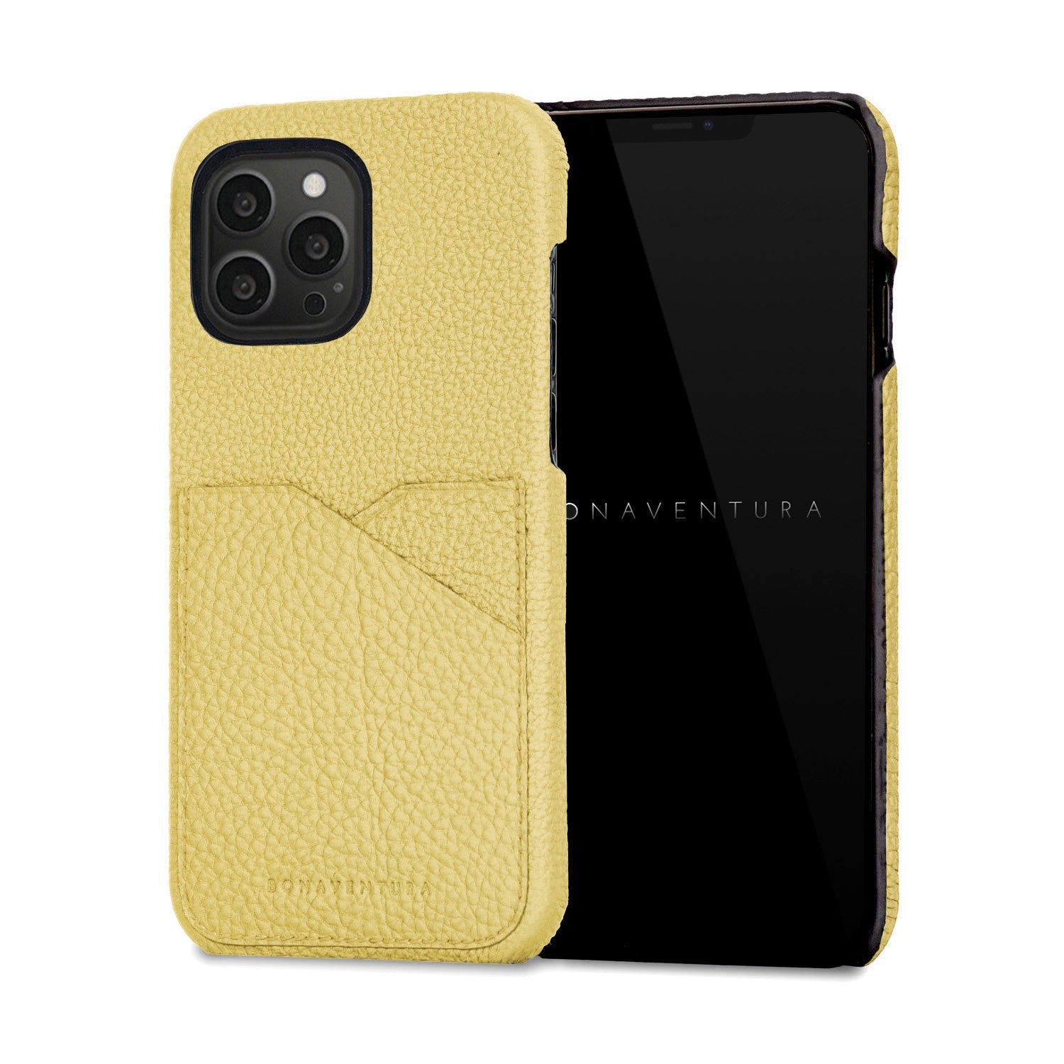 【新品未使用】ボナベンチュラ iPhone13ケース iPhone 13) ダイアリーケース エンボスクロコレザー
