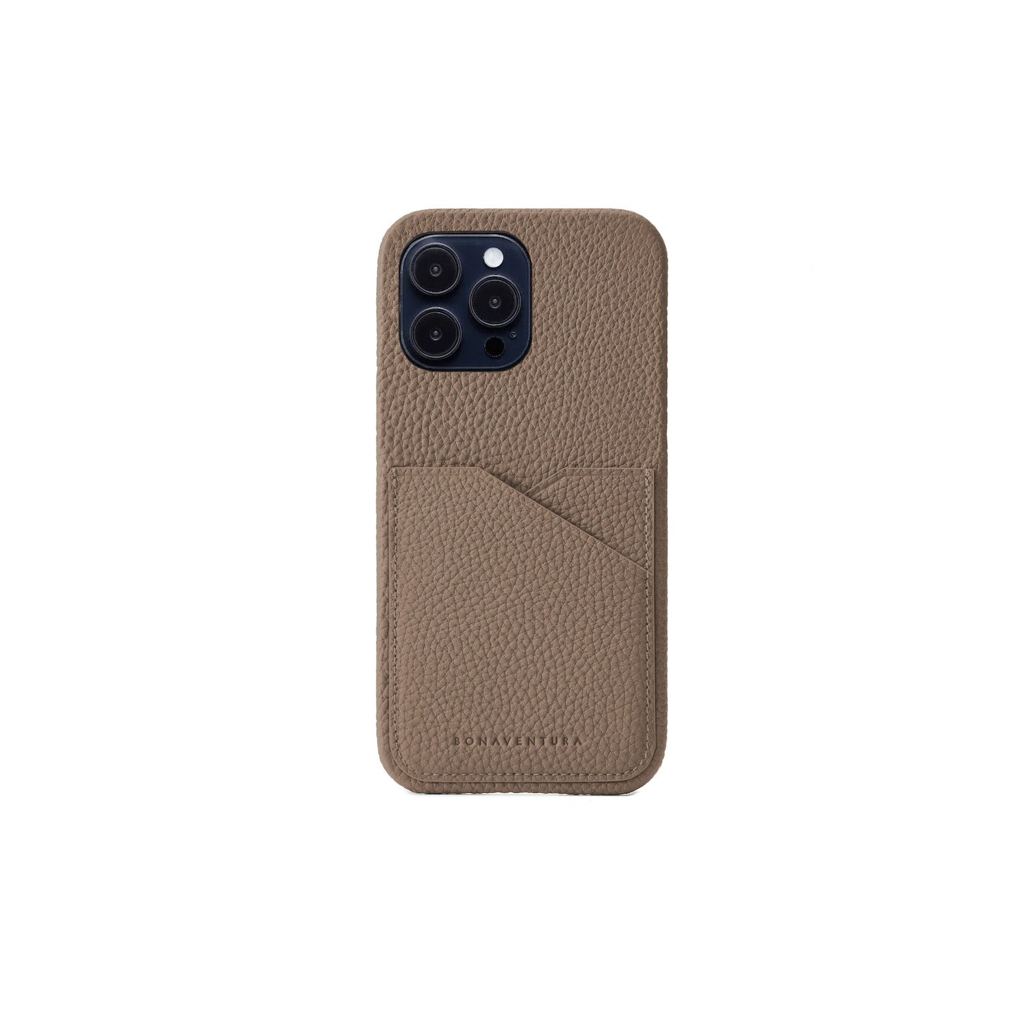 ボナベンチュラ】 ダイアリーケース (iPhone 14 Pro， エトープ)