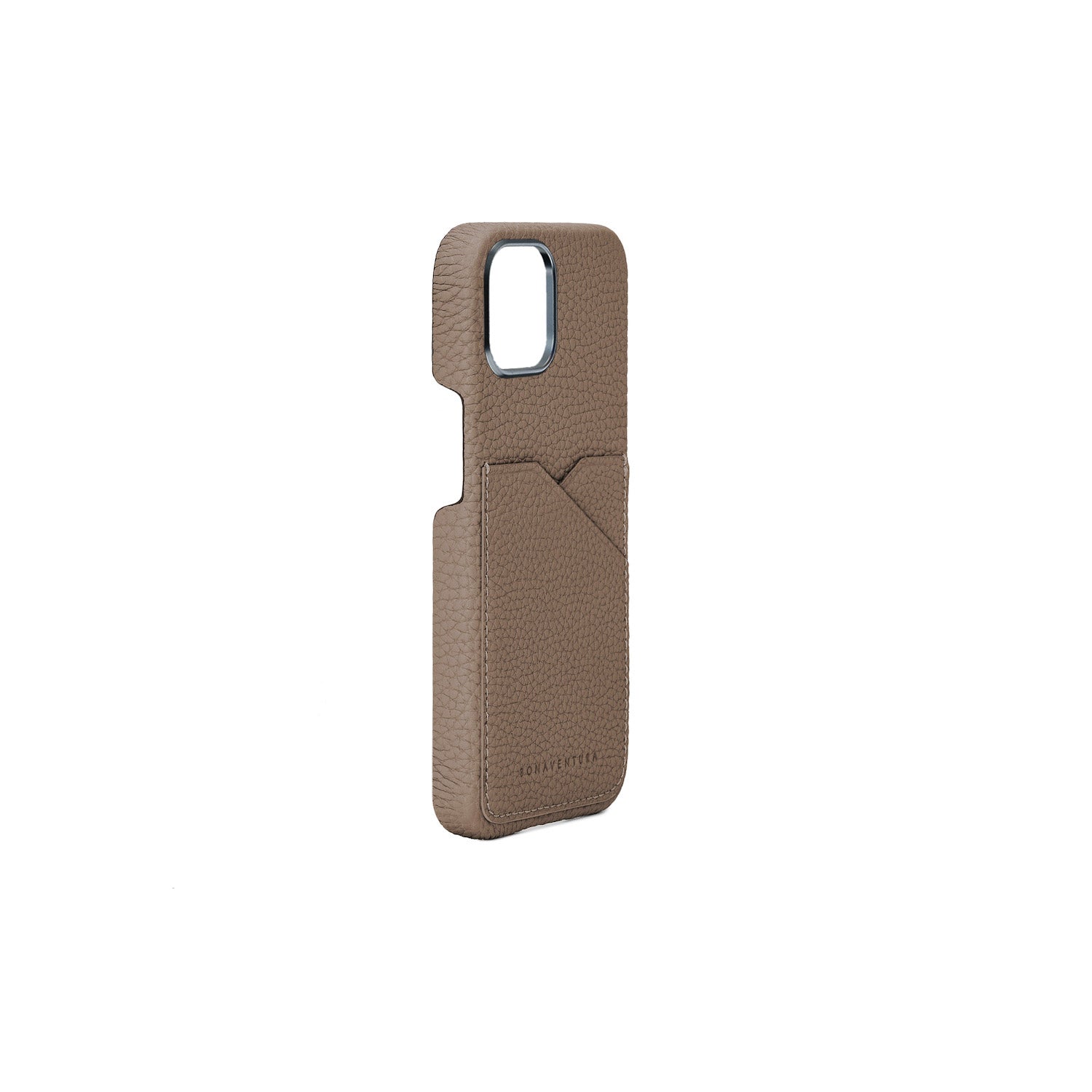 iPhone 15) Back Cover Case Shrink Leather