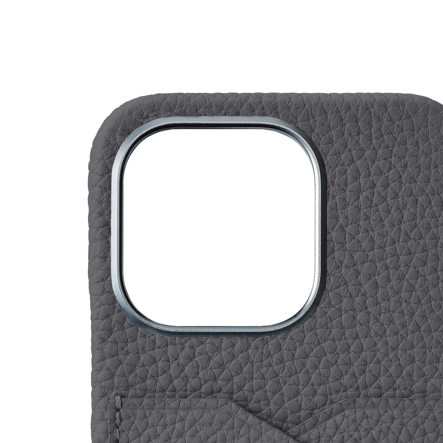 iPhone 15 Pro) バックカバーケース シュリンクレザー