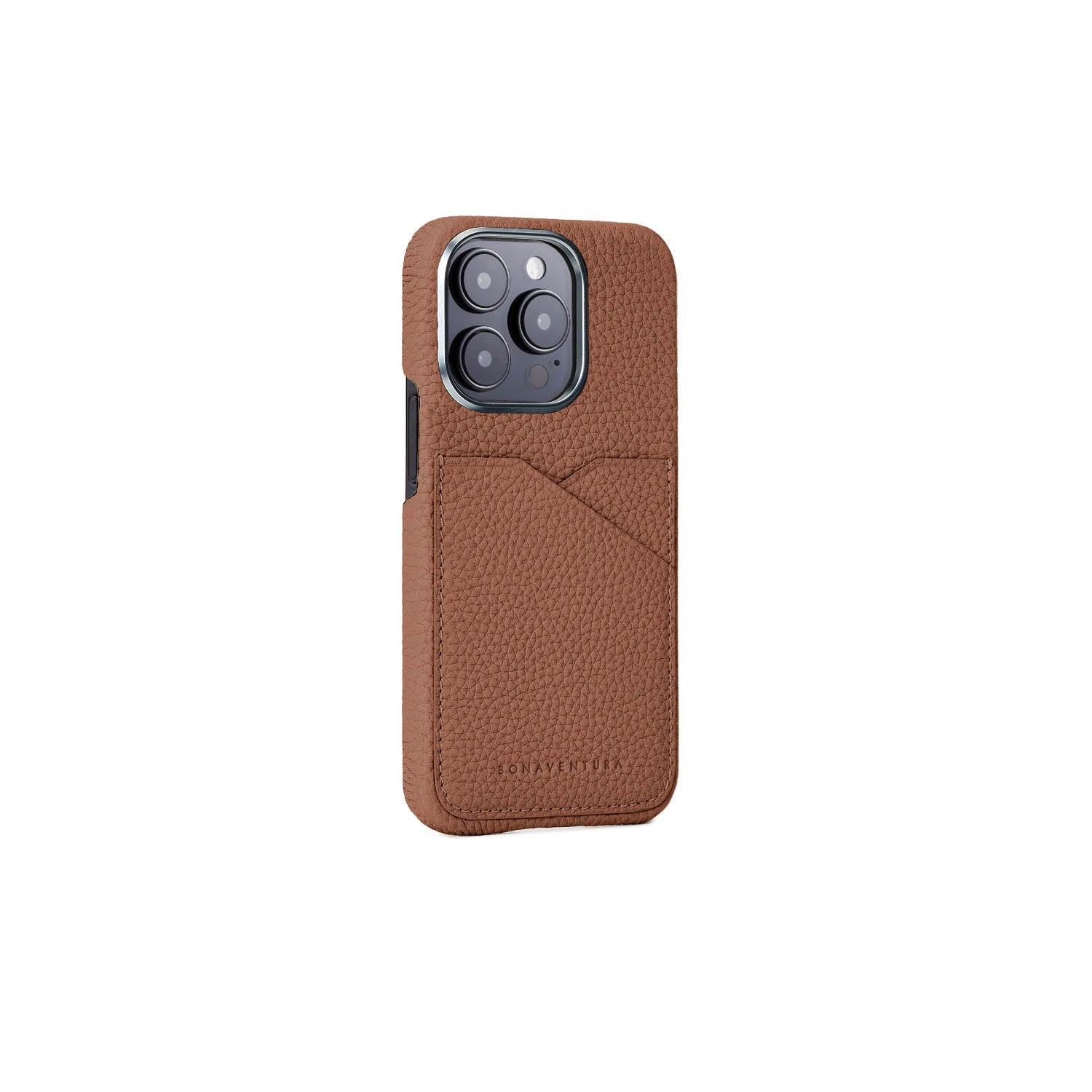 ◆美品◆BONAVENTURA iPhone15proケース アイスブルー iPhone 15 Pro) バックカバーケース シュリンクレザー
