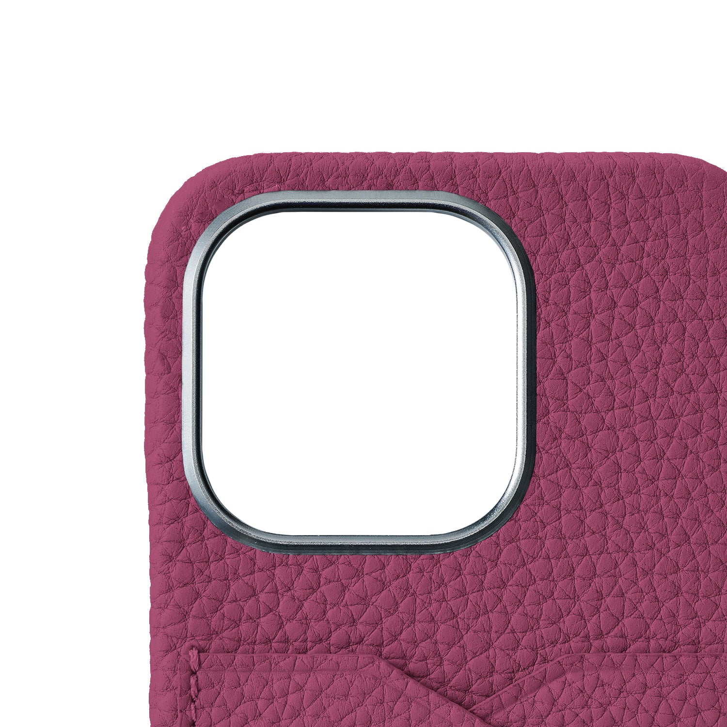 (iPhone 15 Pro) Back Cover Case Shrink Leather