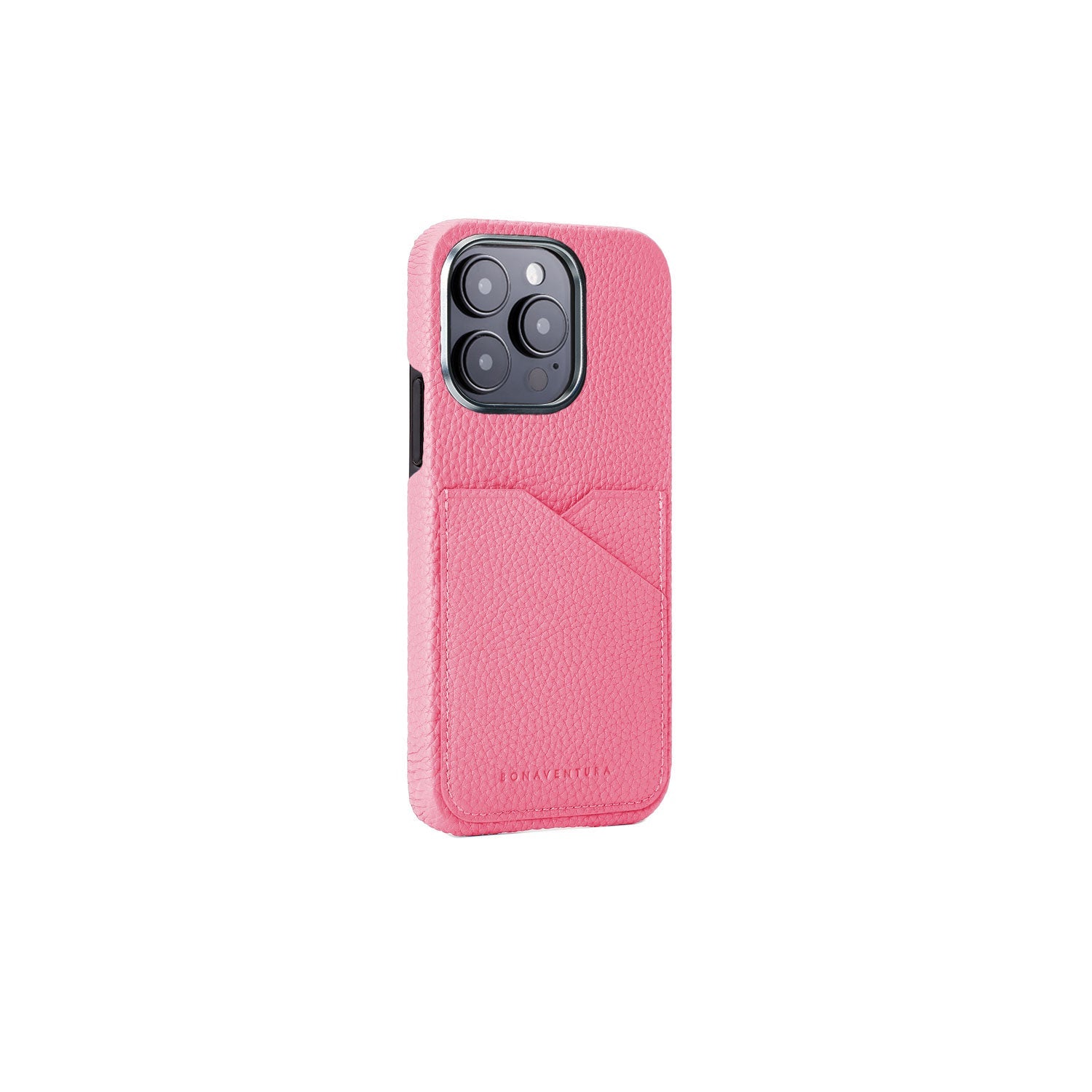 【S⭐︎K】ボナベンチュラ　iPhone15PROMAX　グレージュ×サクラ Floral Collection（フローラル コレクション） | サクラピンク