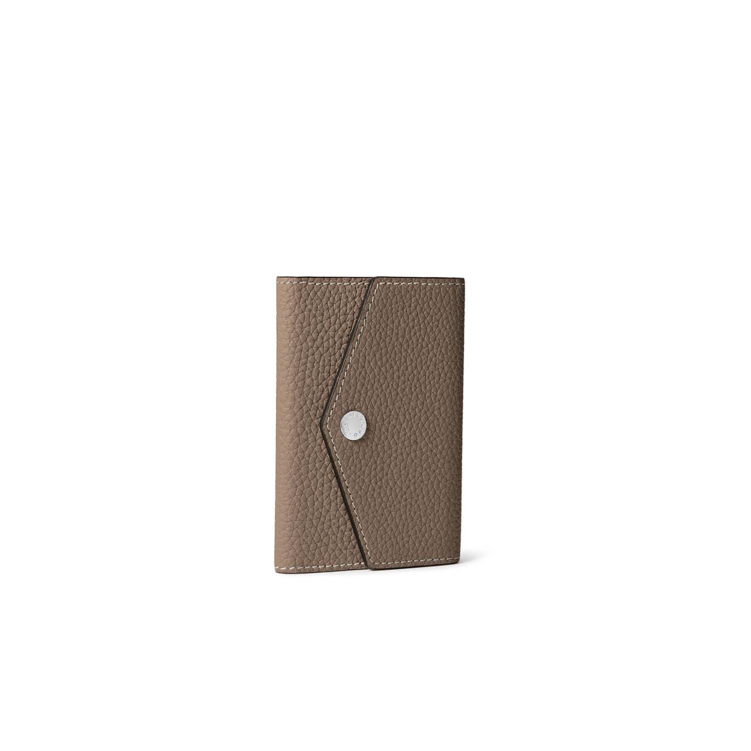 (Snap button back cover case) Mirror pouch in shrink leather
